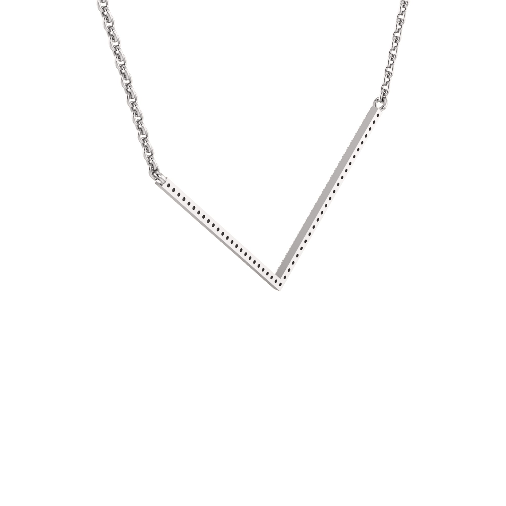 RKC 0.4 CT Moissanite Charm Necklace 925 Silver 14k Rose gold Plated Product Weight 3.5 GM Height 24.00 MM