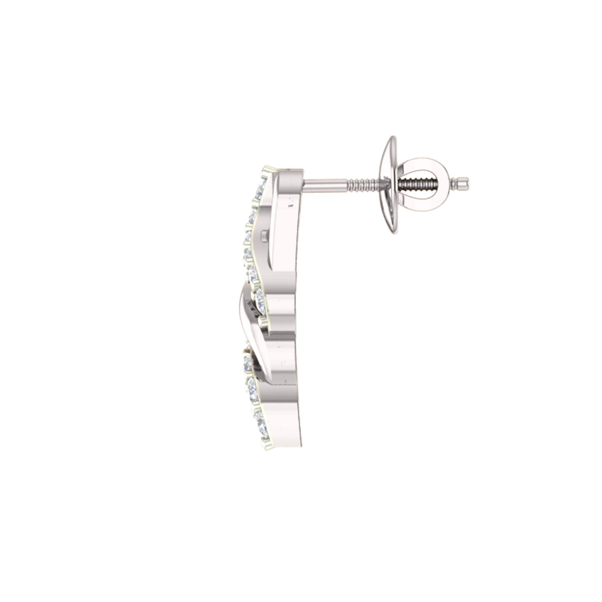 RKC 925 સિલ્વર ગોલ્ડન ટોટલ 0.48Ct મોઈસાનાઈટ પેન્ડન્ટ Wt 3.80gm અને Wt એરિંગ 2.20gm સેટ 14K યલો ગોલ્ડ પ્લેટેડ સાથે