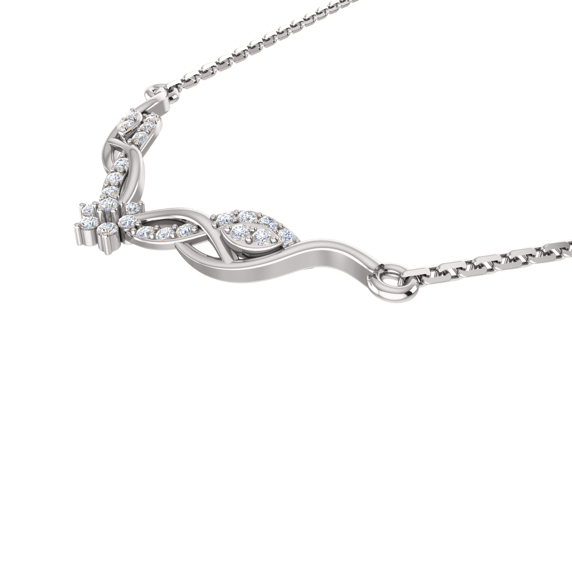 RKC 2.4 CT Charming Moissanite Necklace 925 Silver 14k Yellow gold Plated Product Weight 4.50 GM Height 16.50 MM