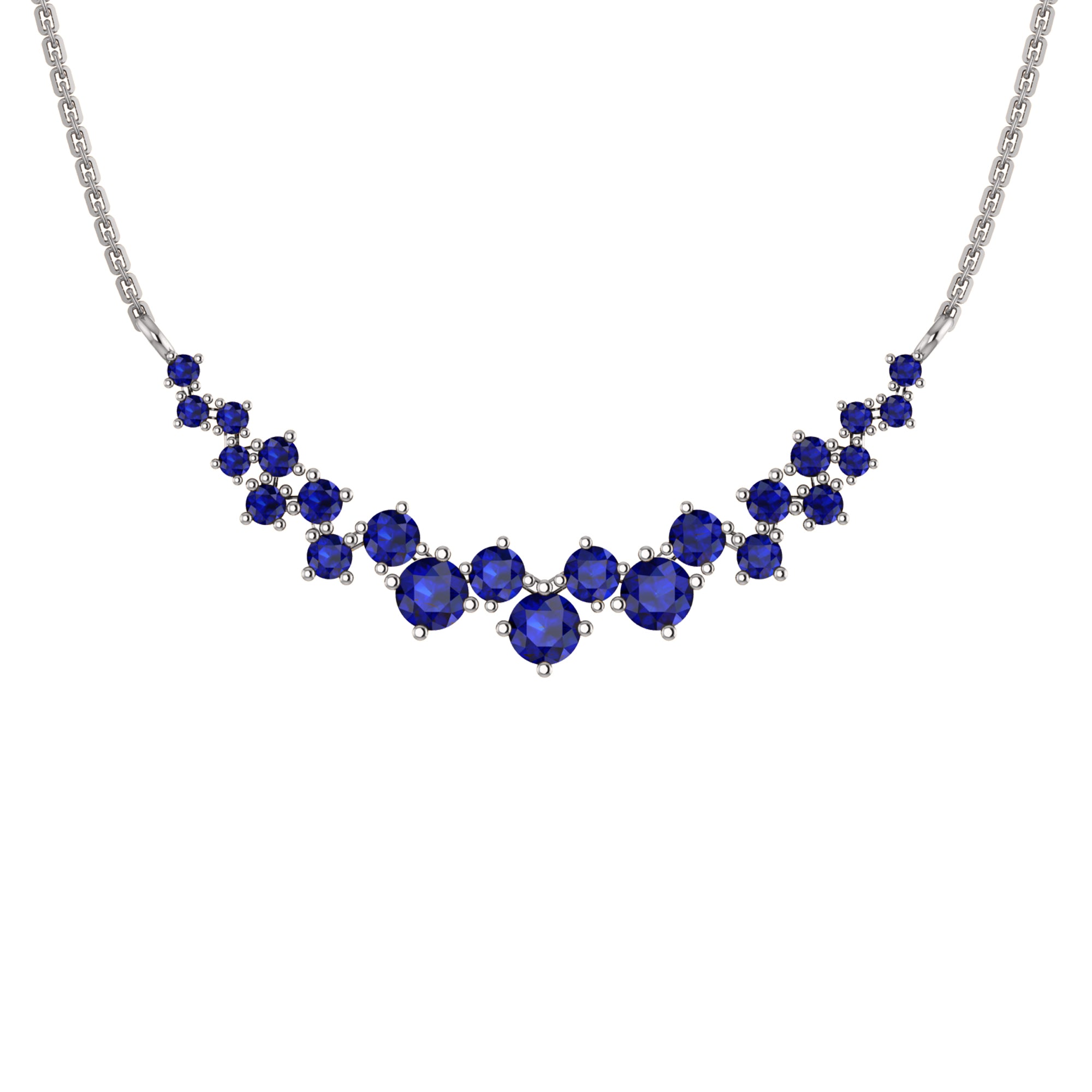 RKC 10.35 CT Moissanite Charming Necklace 925 Silver 14k Rose gold Plated Product Weight 4.80 GM