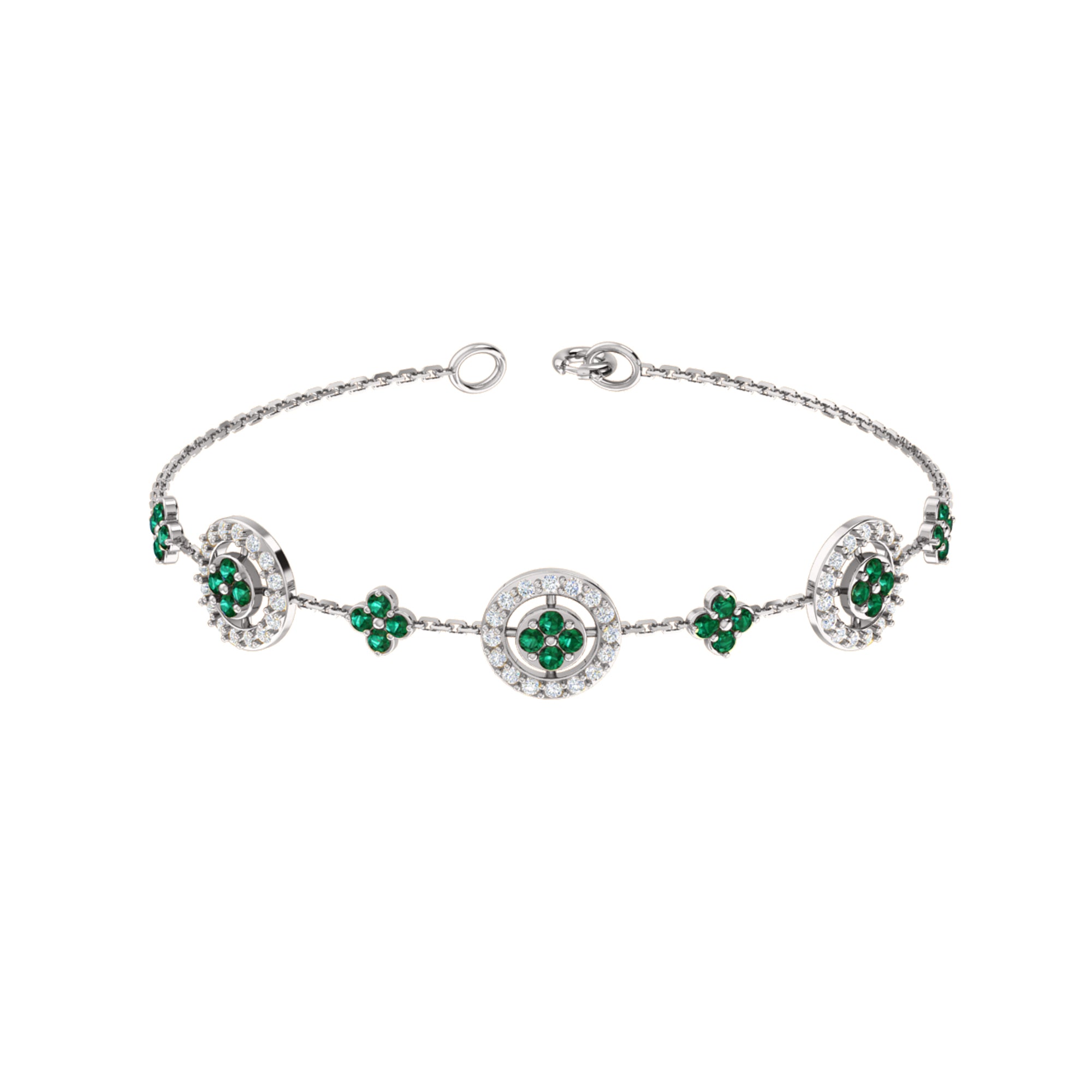 Bracciale da donna in argento sterling RKC 925 con moissanite da 1,56 ct, placcato in oro rosa 14 carati, peso 5,85 g