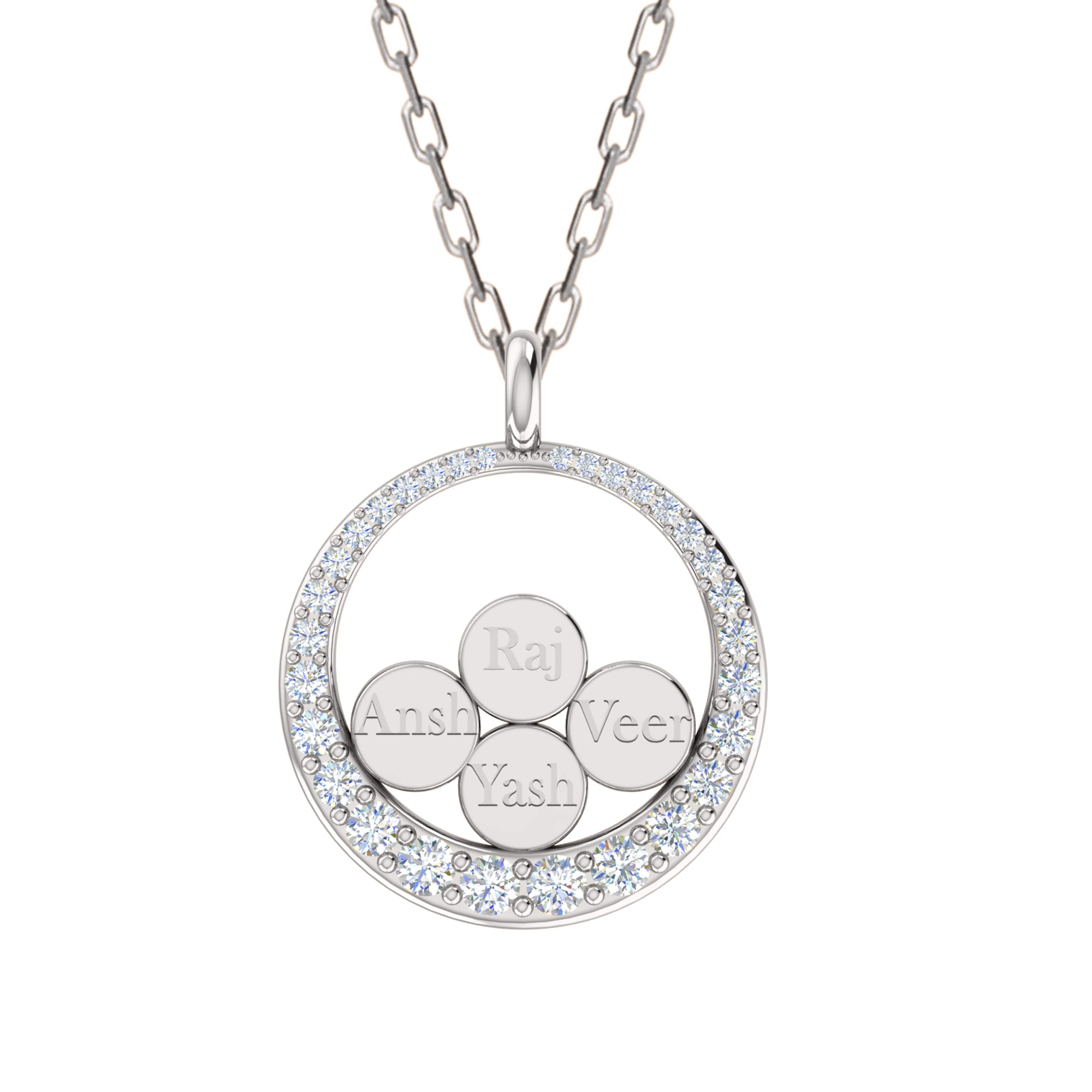 RKC – pendentif nom Moissanite 0,68 ct, bijoux en argent 925 plaqué or jaune 14 carats, poids 5,10 g, hauteur 24,80 mm