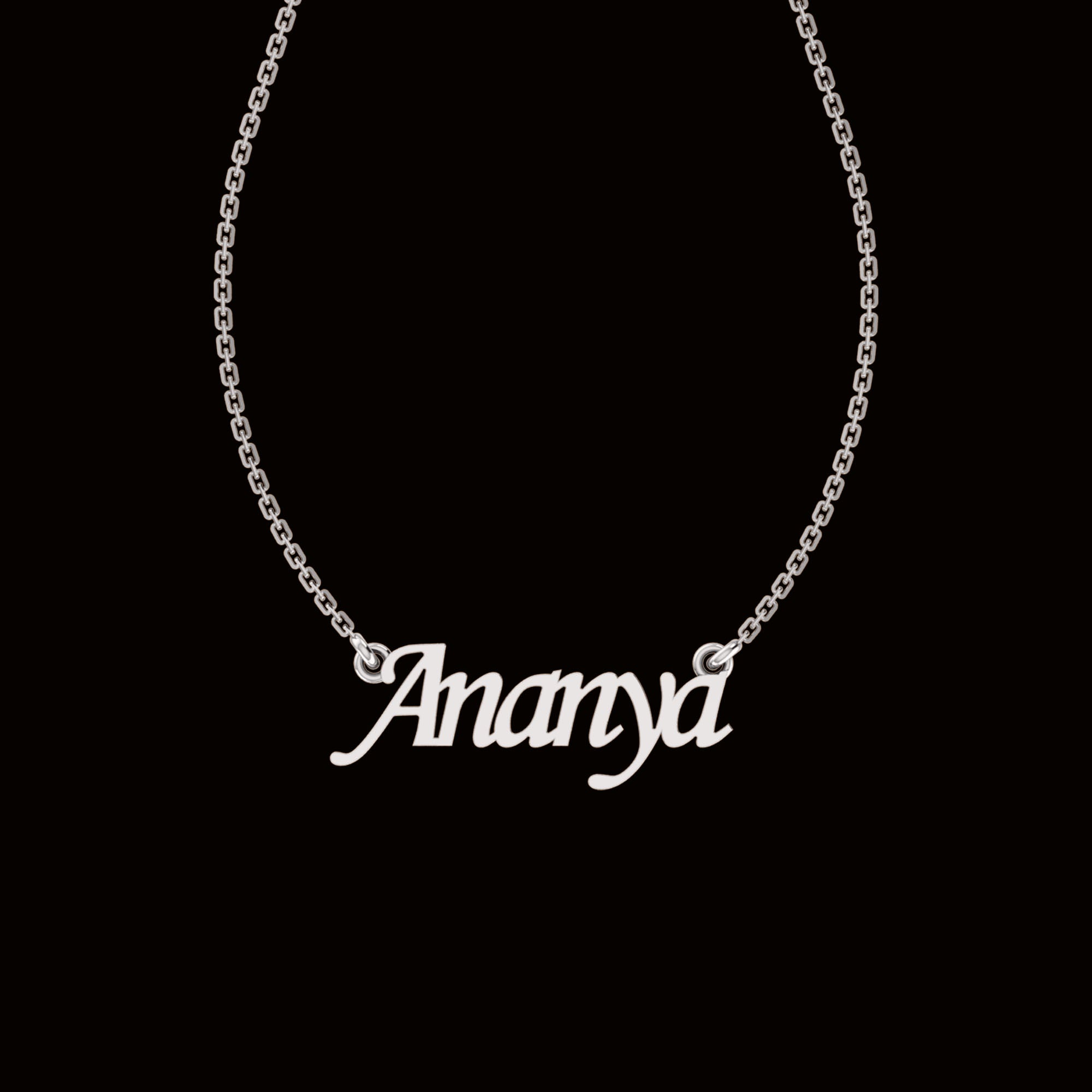 RKC Custom Name Pendant 925 Sterling Silver 14K Yellow Gold Plated Wt 3.20GM Height 11.20 MM