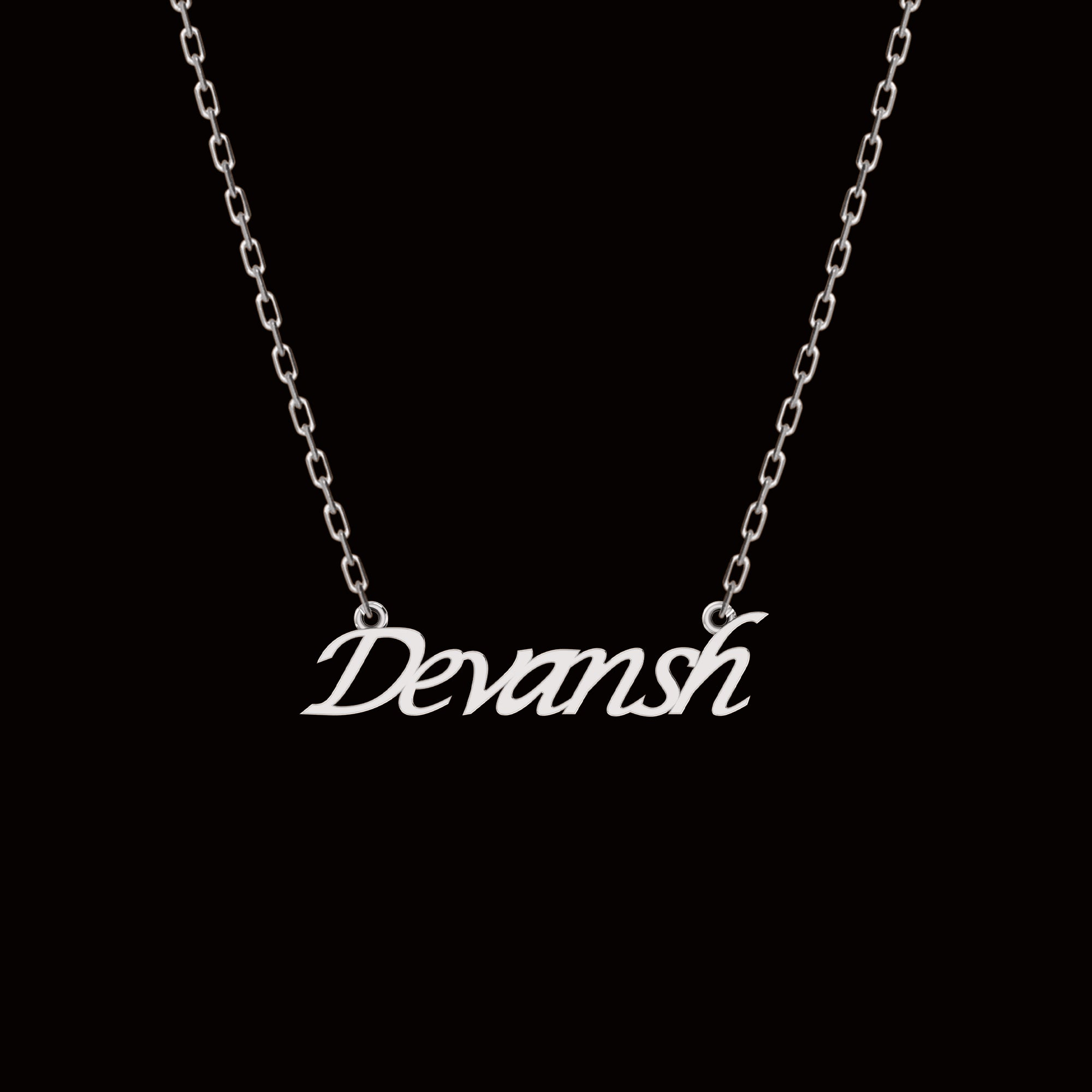 RKC Lettre Nom Pendentif Collier 925 Bijoux en Argent Plaqué Or Jaune 14K Poids du produit 4,10 GM Hauteur 11,70 MM