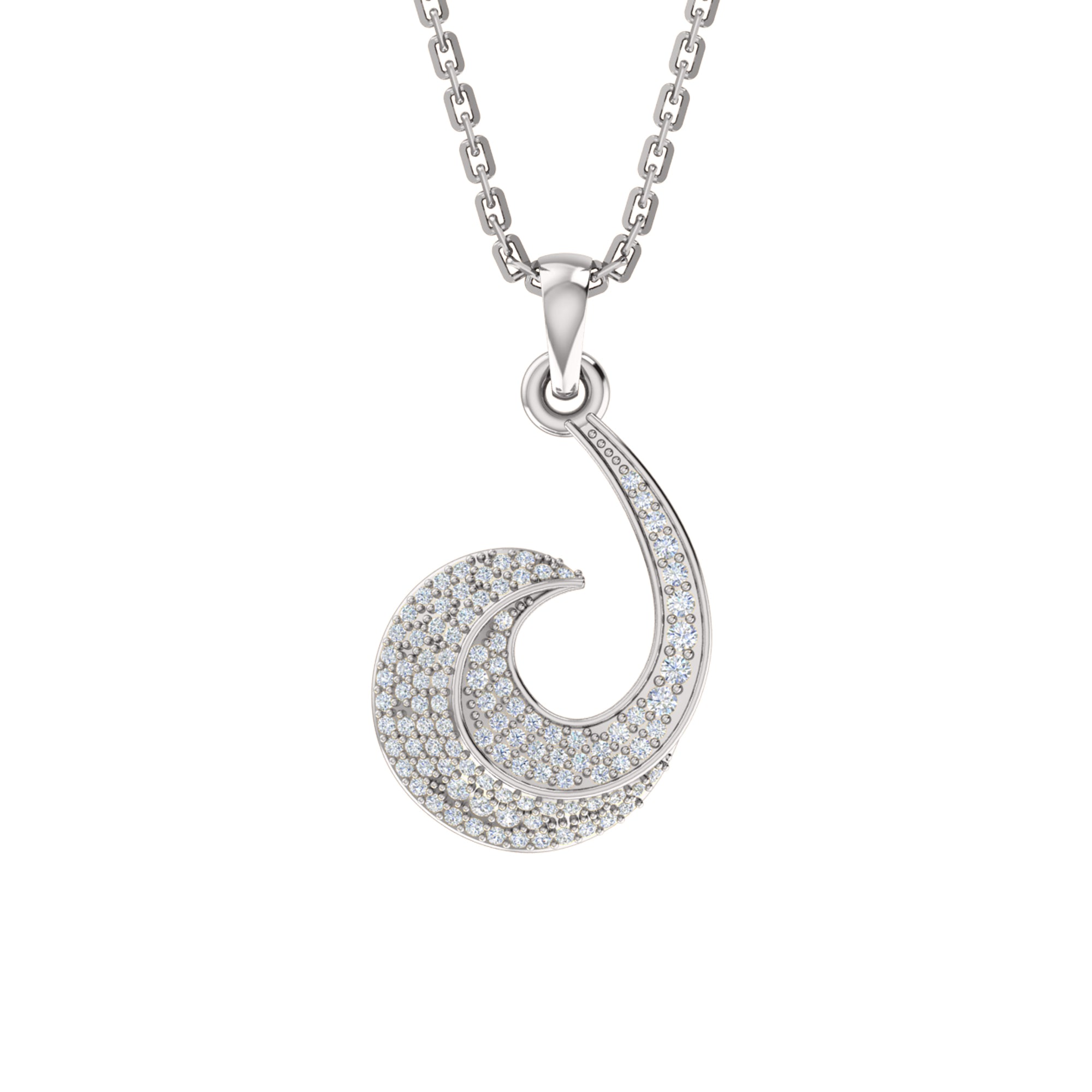 RKC 0.29Ct Moissanite Pendant 925 Silver Jewelry 14K Yellow Gold Plated Wt 4.50gm Height 17mm