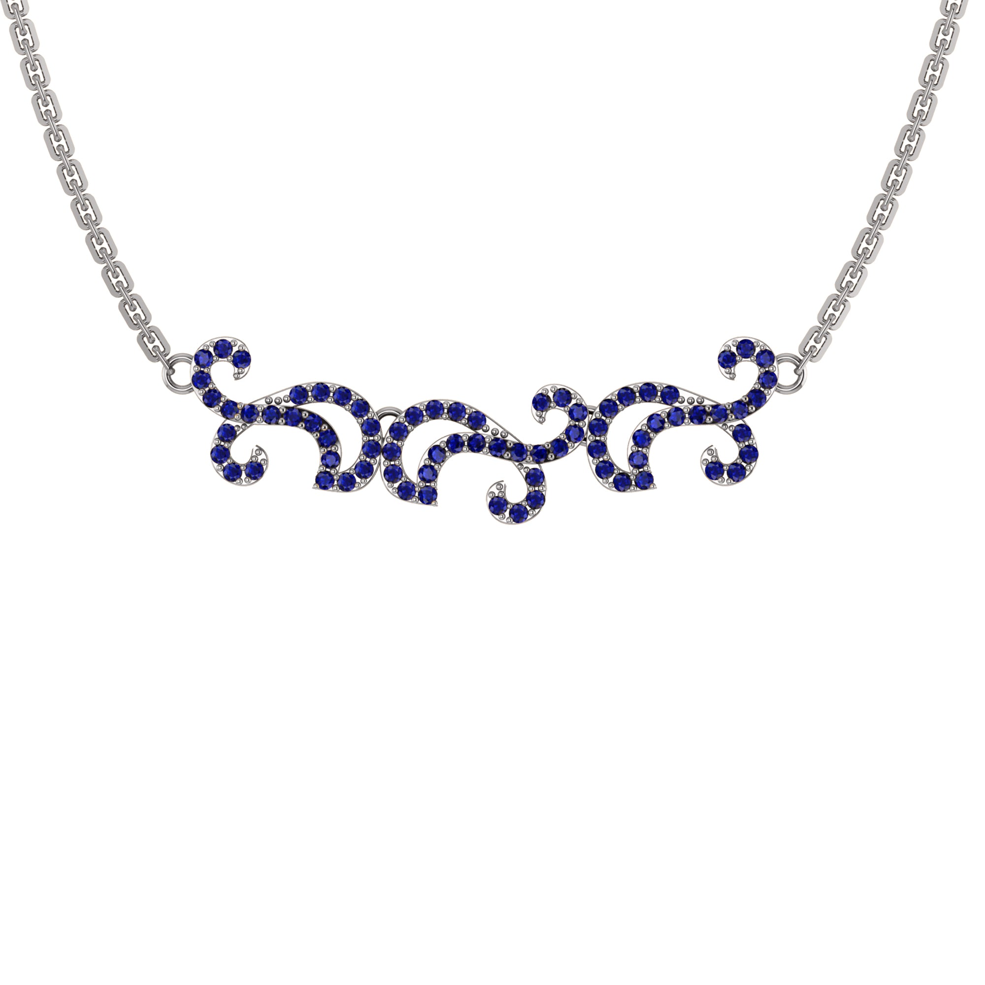 RKC 1.1 CT Moissanite Charming Necklace 925 Silver 14k Rose gold Plated Product Weight 5.50 GM Height 11.00 MM