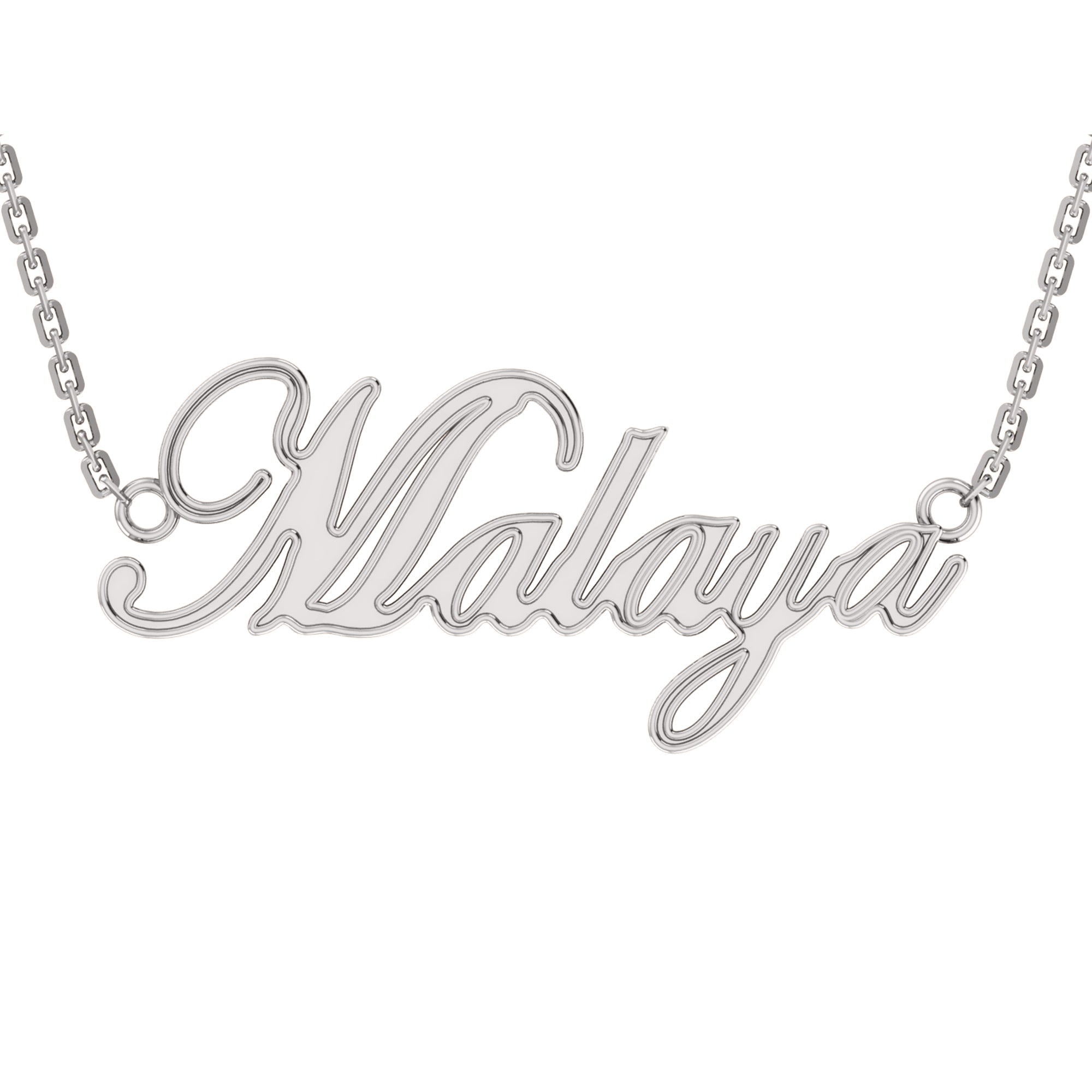 RKC Name Customised Pendant Necklace 925 Silver Jewelry 14K Rose Gold Plated Product Weight 5.00 GM Height  15.50 MM