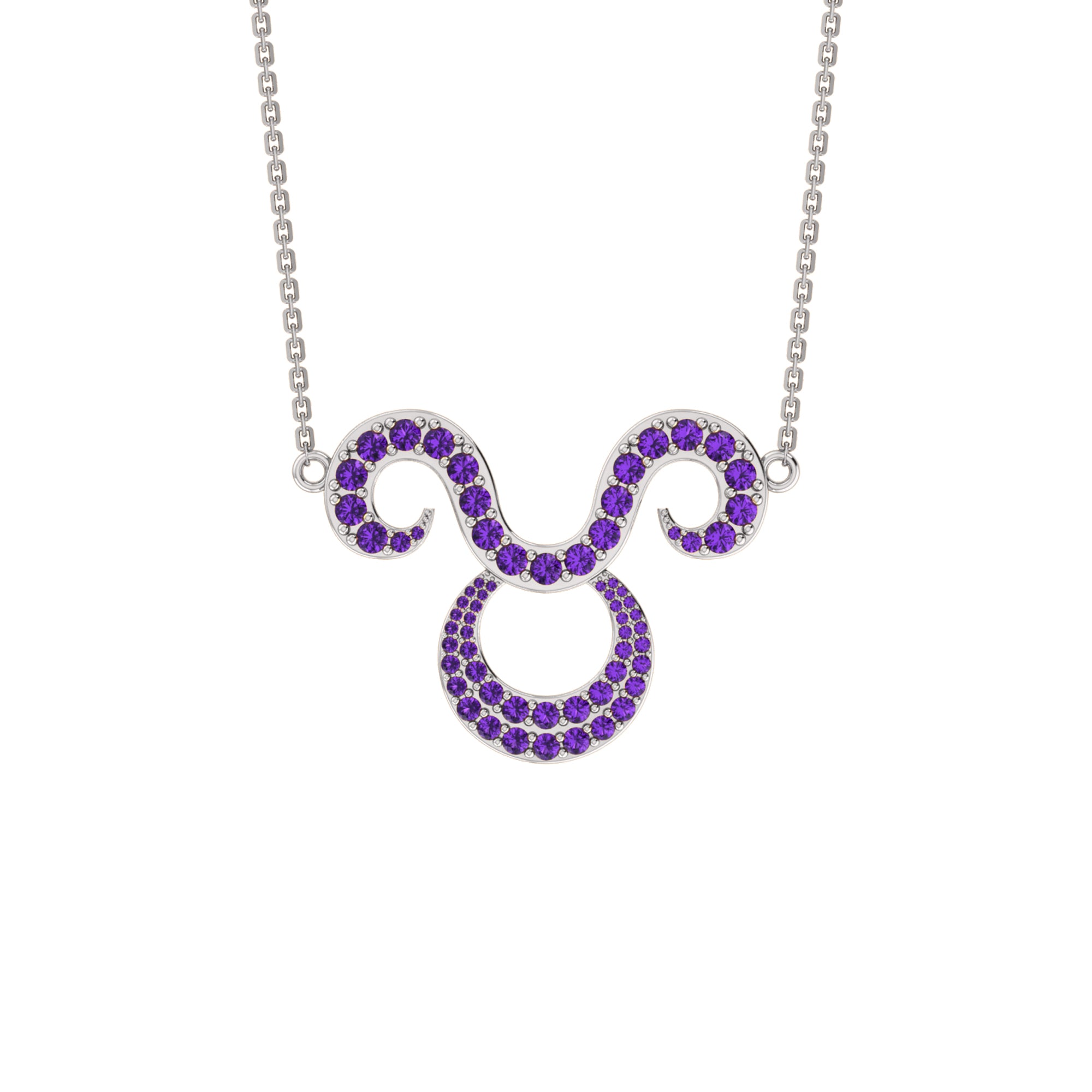 RKC 1.60Ct Moissanite Charming Aries Necklace Set 925 Silver 14k Yellow Gold Plated Weight 5.00gm Height 25.40mm