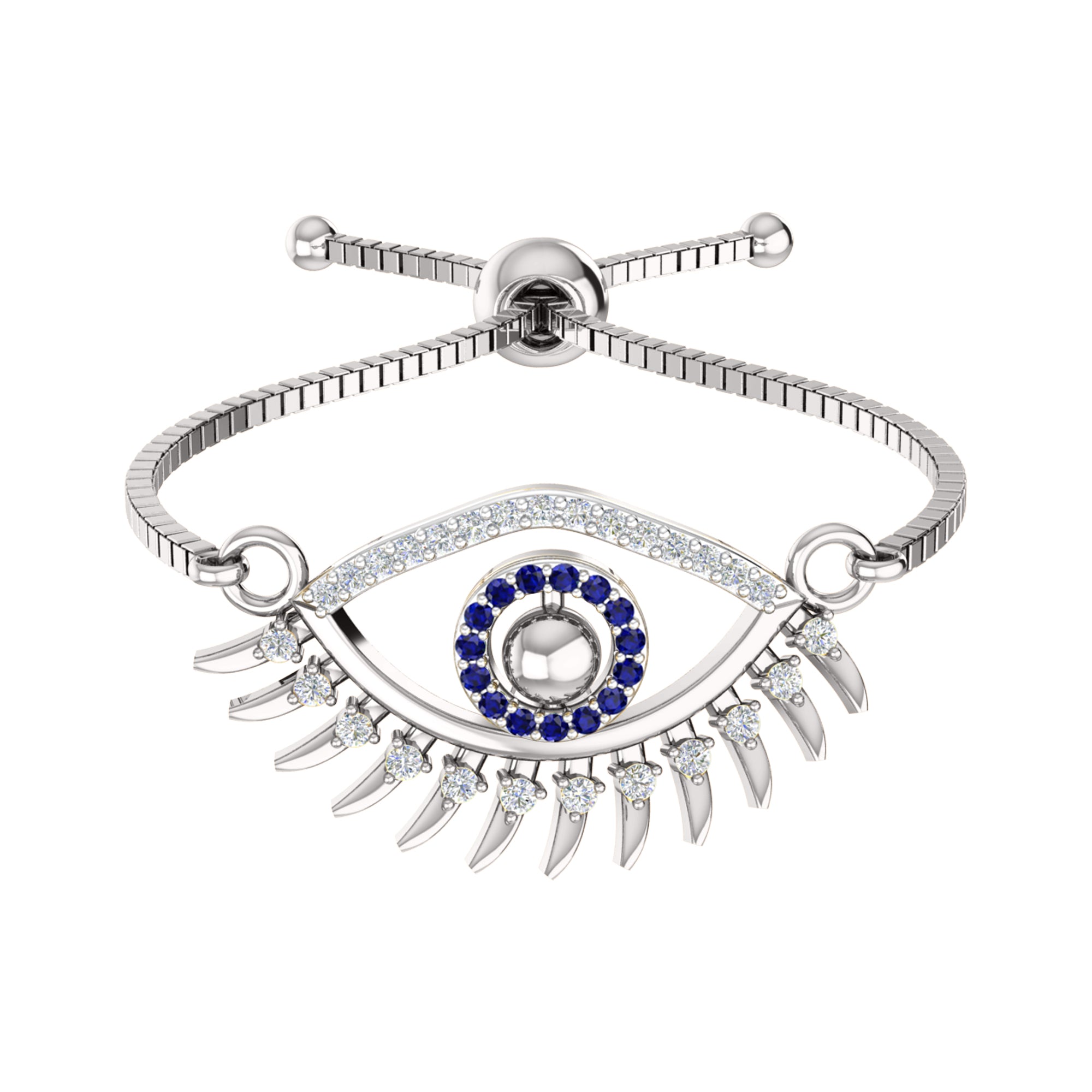 RKC 925 Sterling Silver 0.14Ct Multi Gemstone Women's Bracelet 14K Yellow Gold Plated Wt 3.80 GM Height 10.00mm