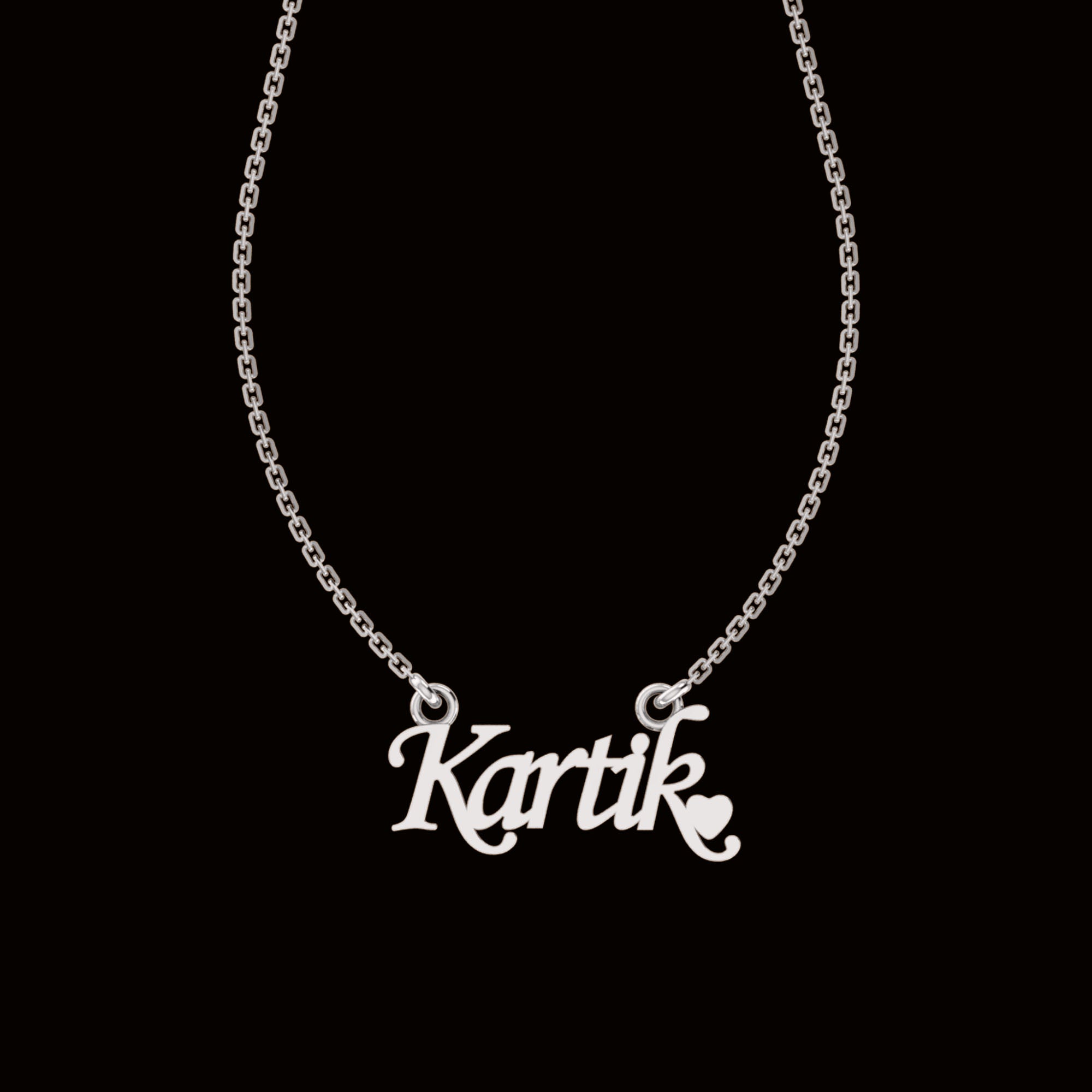 RKC Custom Name Pendant 925 Sterling Silver 14K Yellow Gold Plated Wt 3.20GM Height 13.25 MM