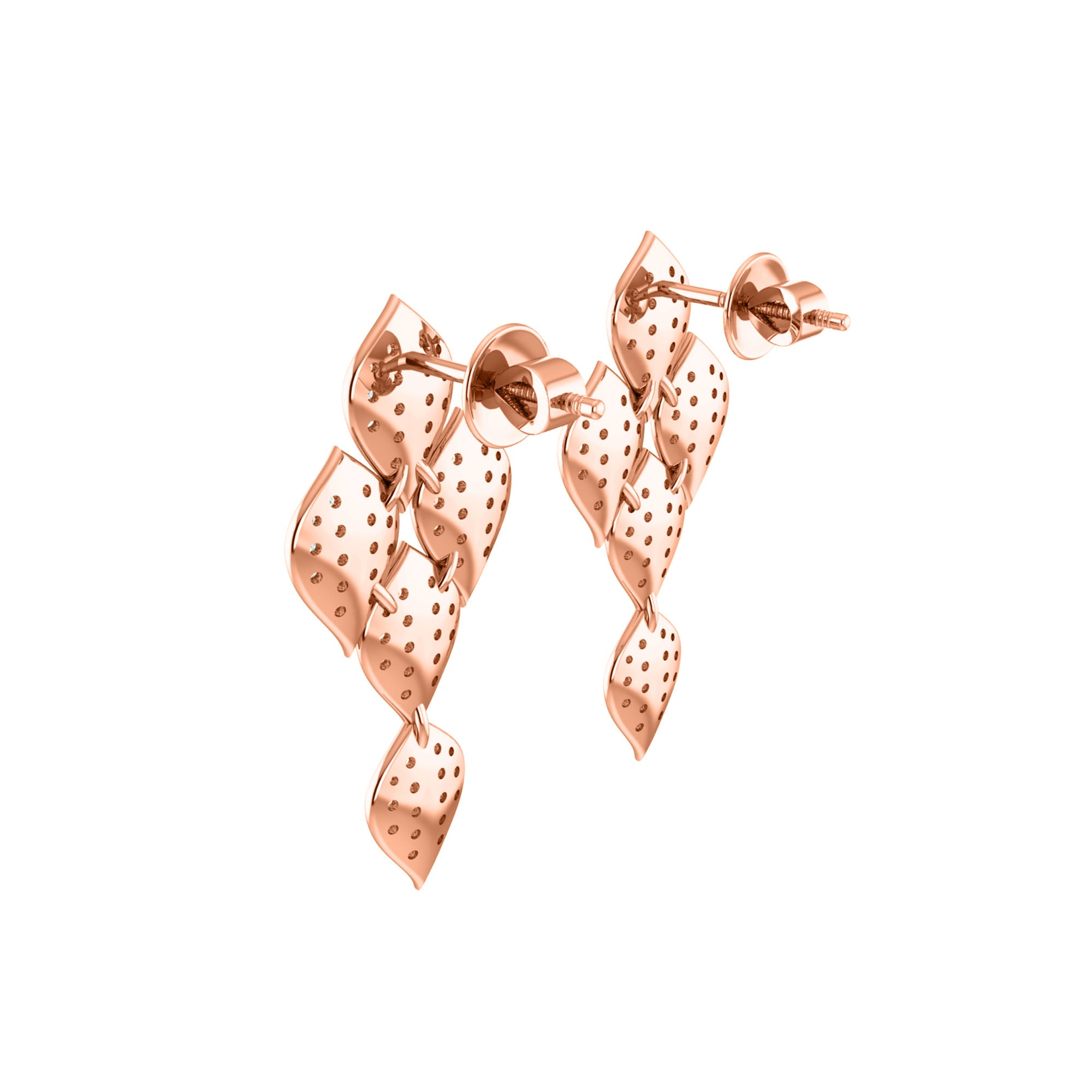 RKC 16.9 ct Moissanite Charming Necklace 925 Silver 14k Rose gold Plated Product Weight 39.00 gm