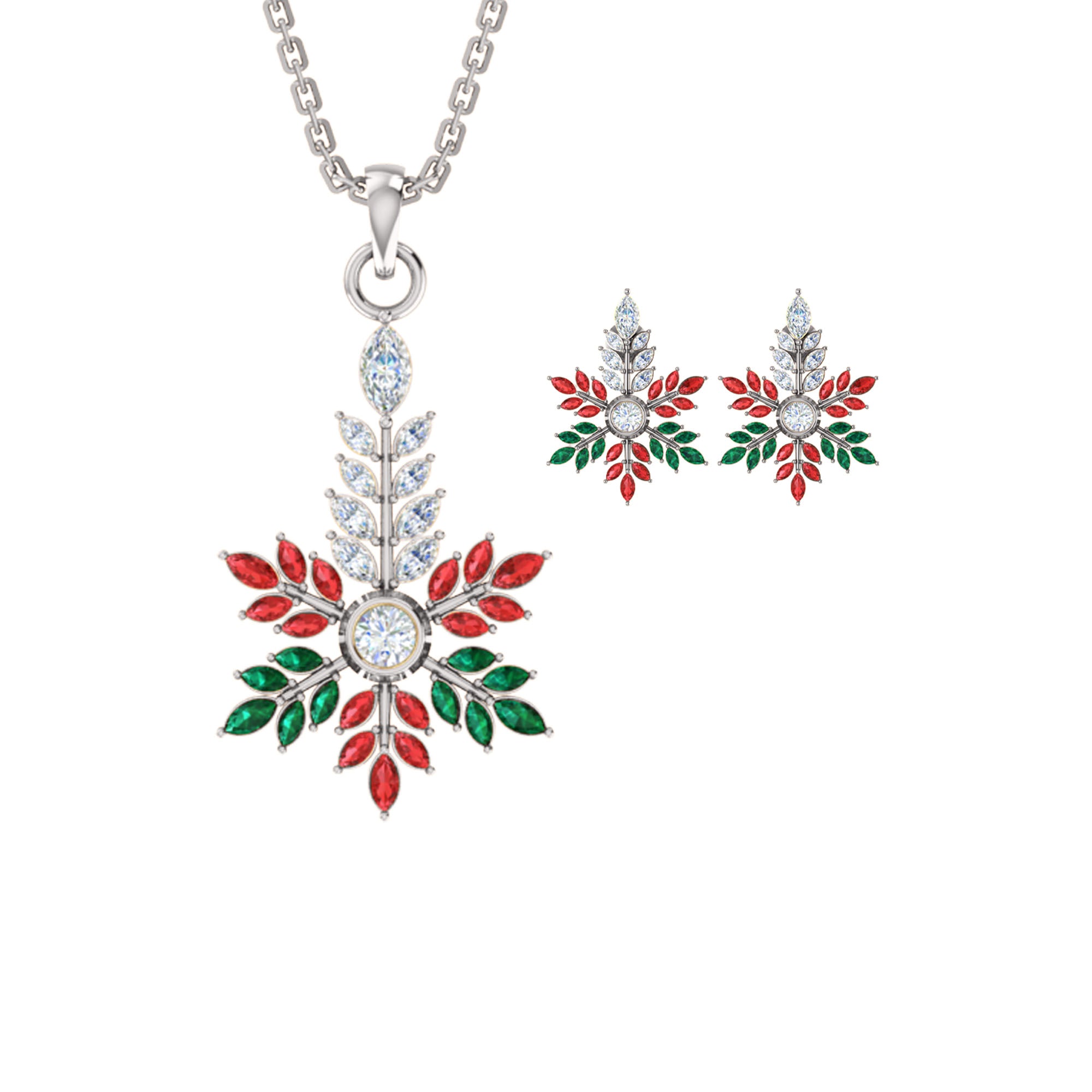 RKC 925 Silver Golden Total 2.69Ct CZ Pendant Wt 3.60gm And Wt Earring 3.20gm Set With 14K Yellow Gold Plated