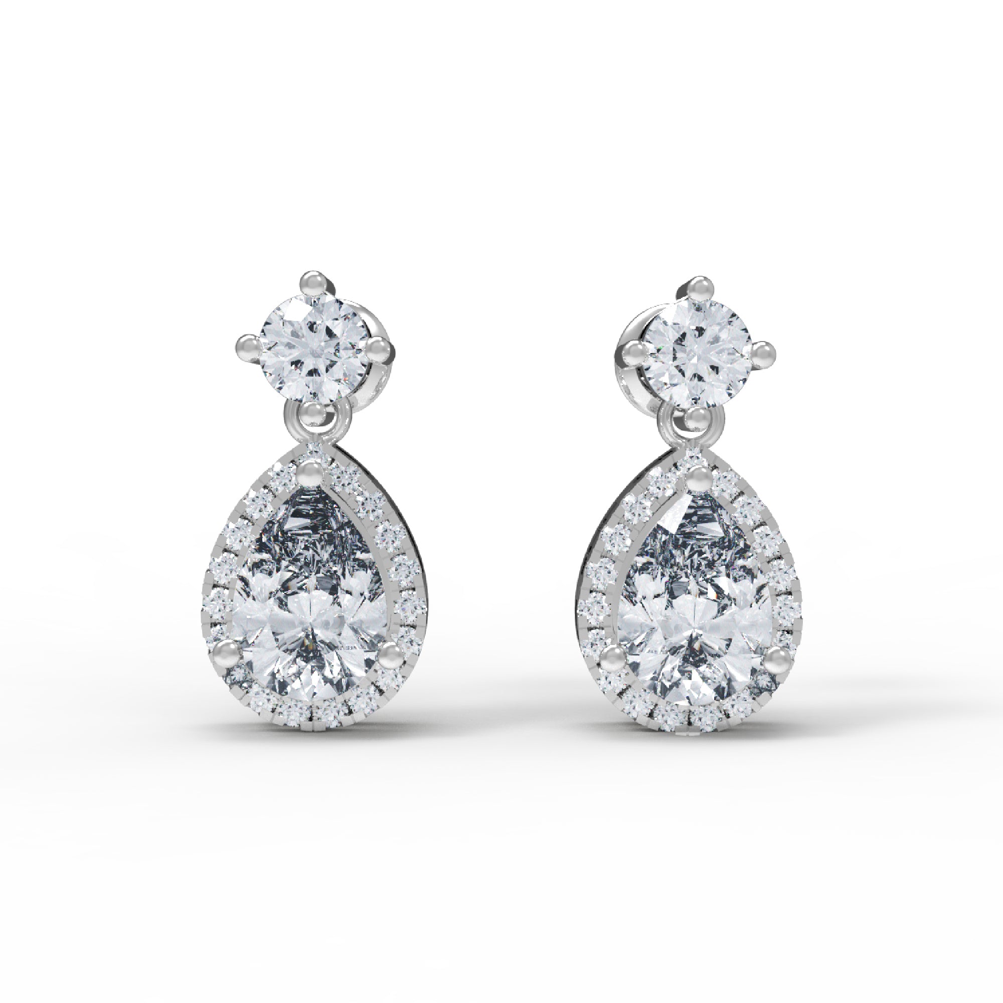 RKC 925 стерлингового срэбра жаночая завушніца з грушай, 14 карат, жоўтая больш за вагу 4,20 GM, вышыня 21,00 мм