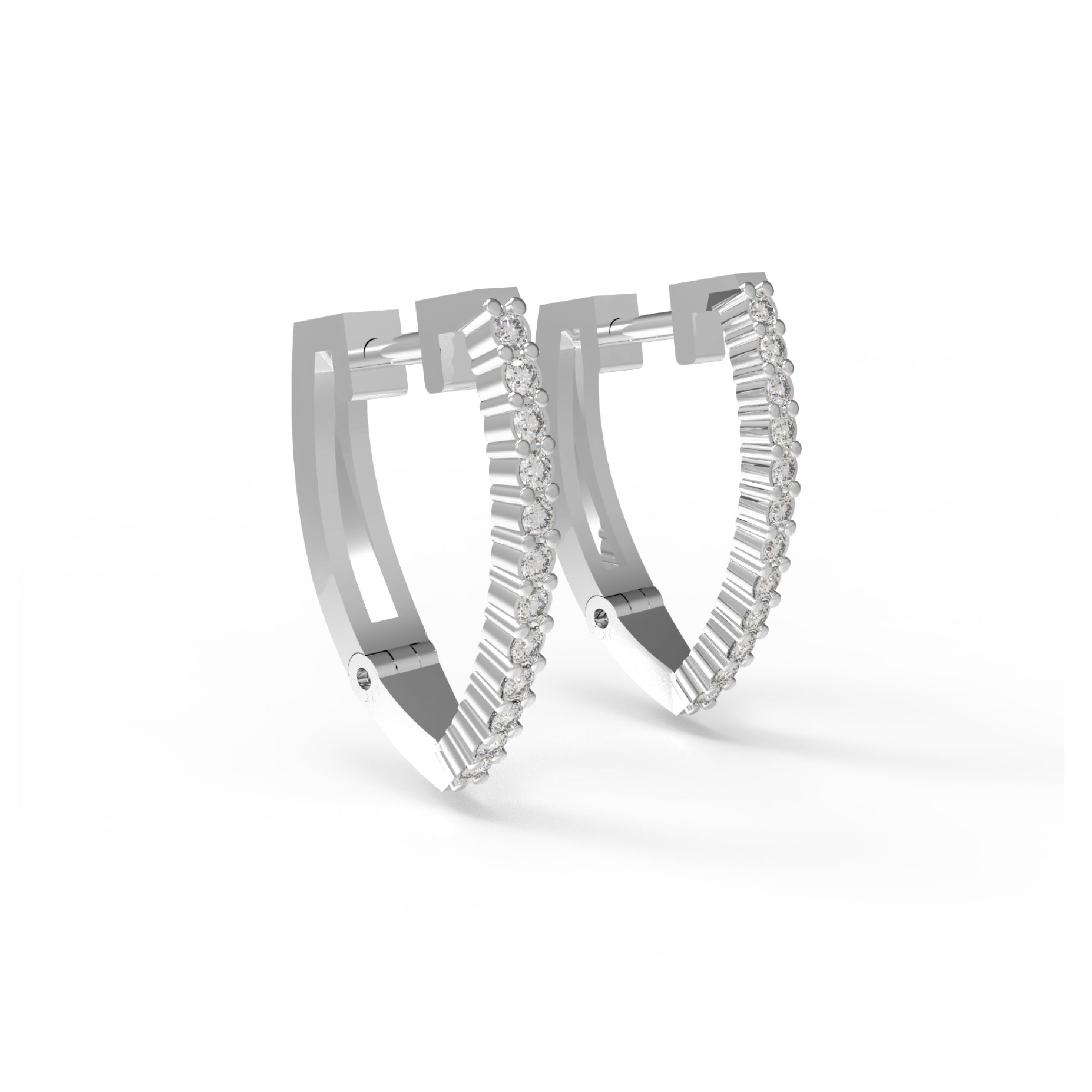 RKC 925 Sterling Silver Minimalist Clip-on Women Earring 14k Yellow Over Product Wt 2.65 GM Height 16.00 MM