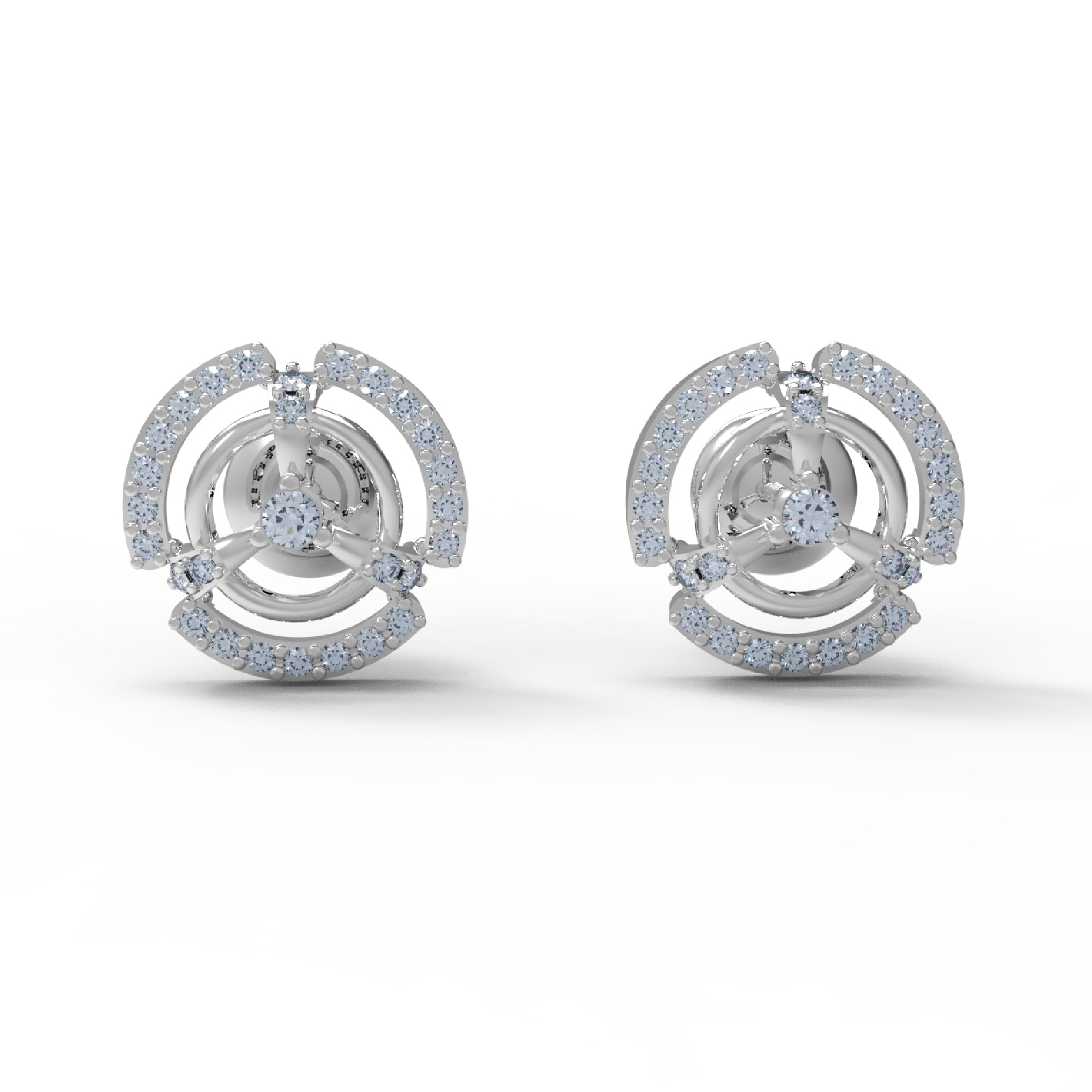 RKC 925 стерлингового срэбра Жаночыя завушніцы-гваздзікі 14k жоўты больш за 1,20 г вышыня 10,00 мм