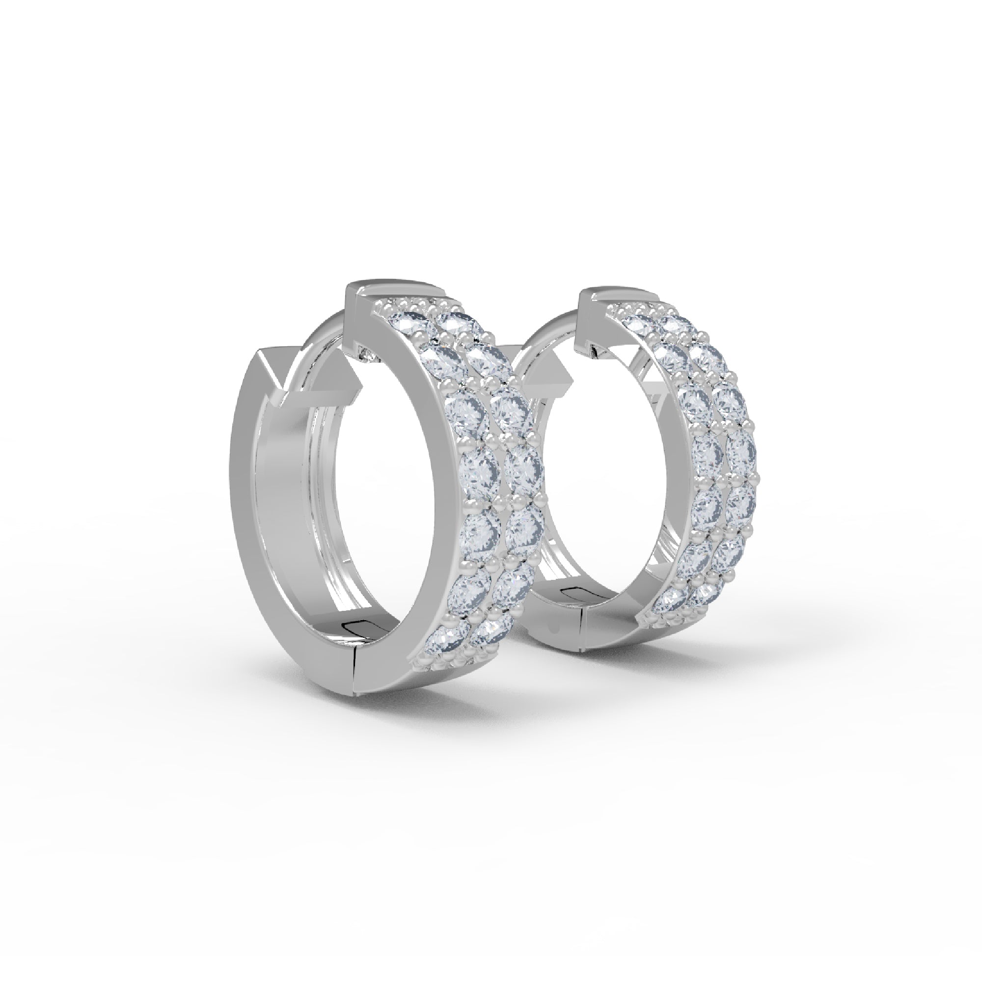 RKC 925 Sterling Silver Clip-On Hoop & Huggies Women Earring 14k Yellow Over Wt 4.50 GM Height 16.00 MM