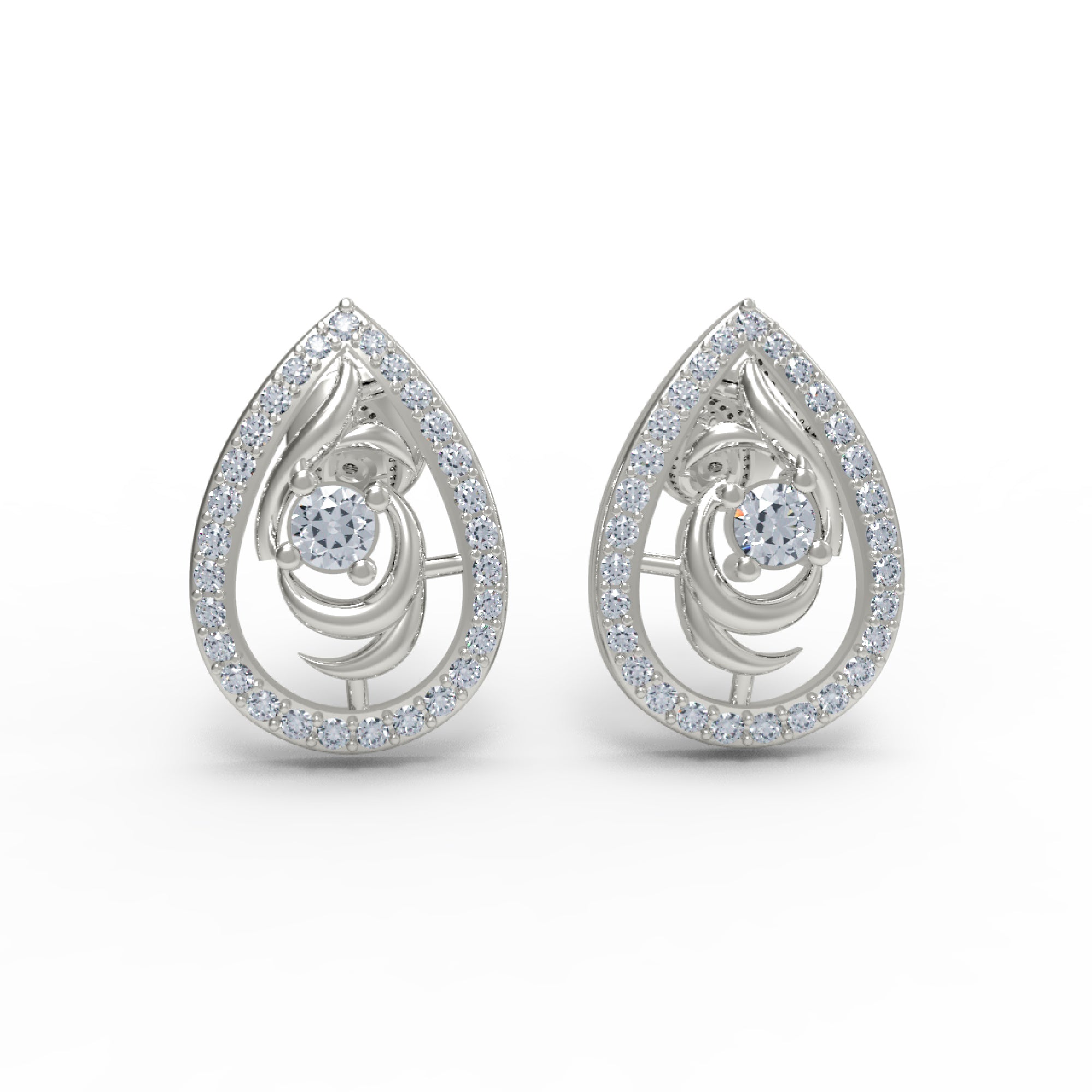 RKC 925 стерлингового срэбра Жаночыя жаночыя завушніцы грушападобнай формы 14 карат Жоўты над прадуктам Вага 2,60 GM Вышыня каменя 12,80 мм