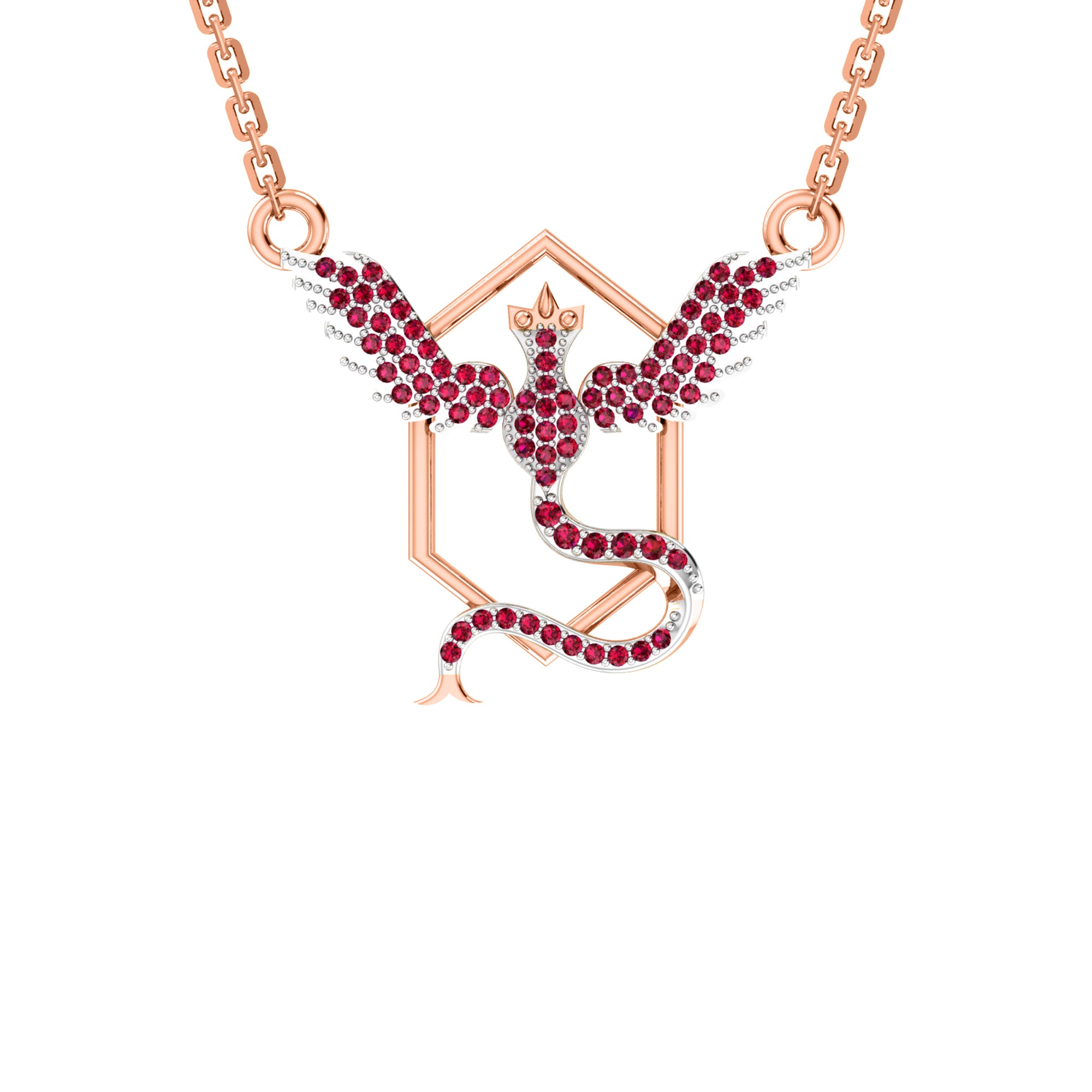 RKC 2.1 CT Moissanite Charm Necklace 925 Silver 14k Yellow gold Plated Product Weight 4.00 GM Height 18.00 MM