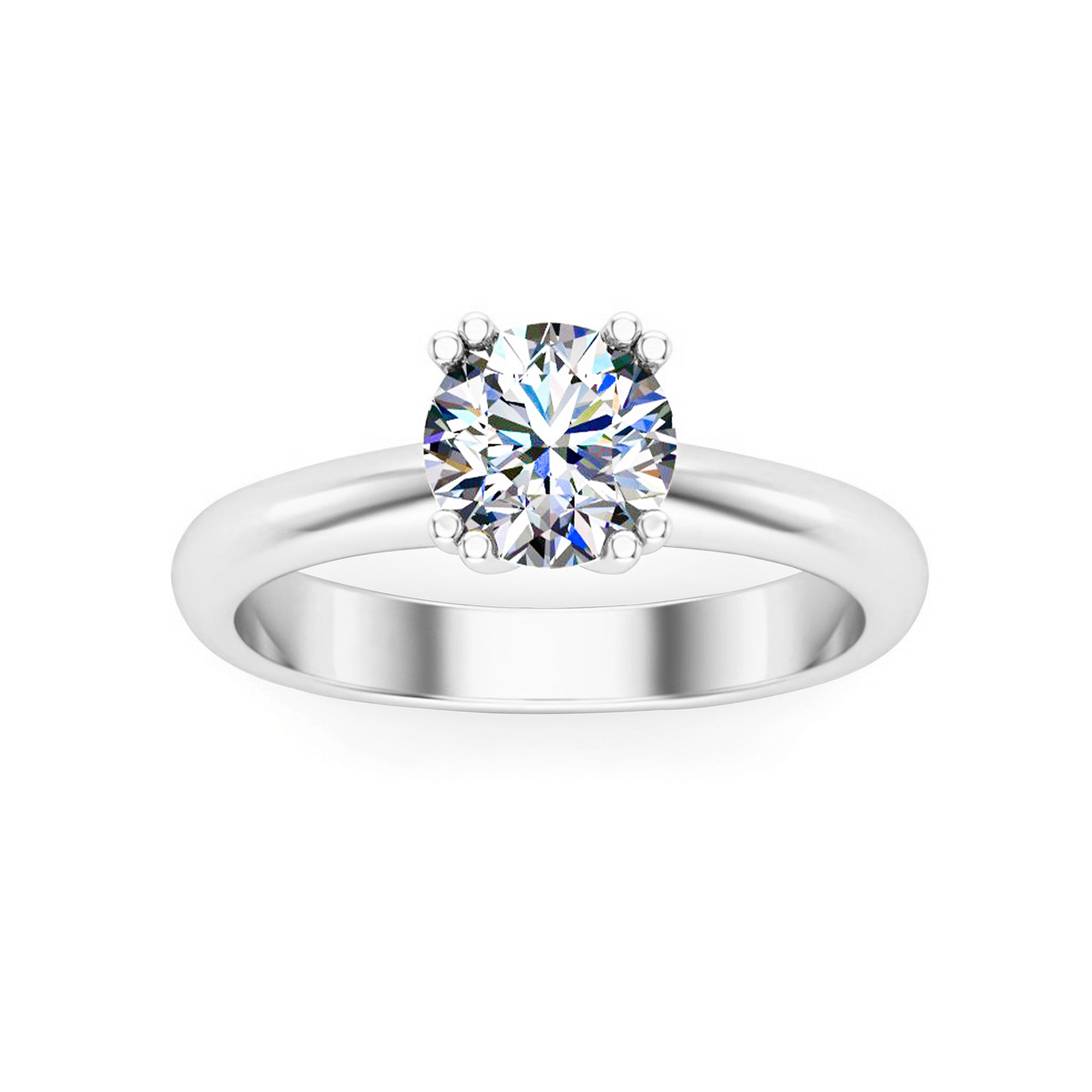 RKC 925 стерлингового срэбра 14 карат з пакрыццём з жоўтага золата 1,3 карата Муасанітавы пярсцёнак-пасьянс для жонкі Вага 3,5 г, шырыня 3 мм