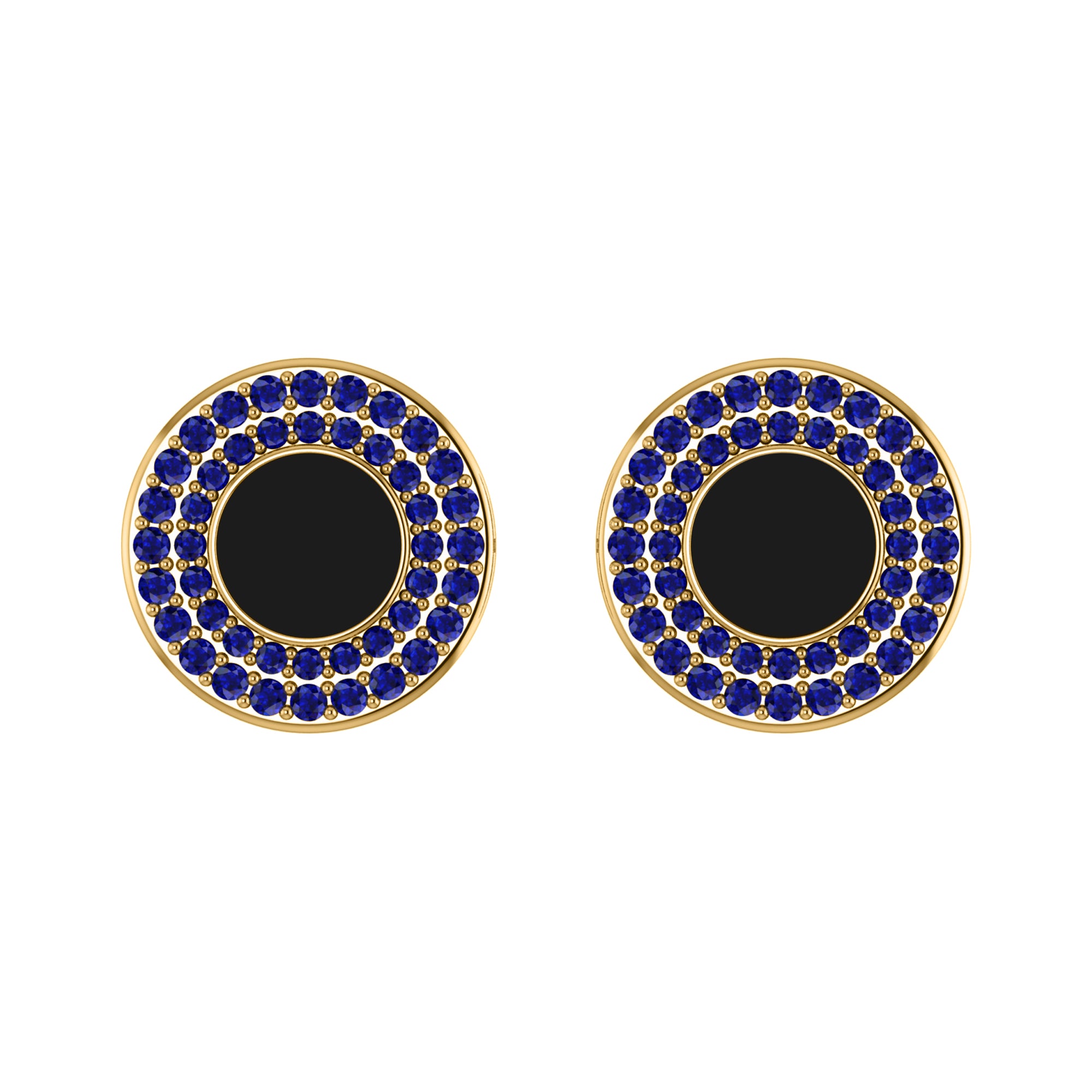 RKC モアッサナイト 925 スターリング シルバー カフリンクス 14K イエロー ゴールド メッキ製品 重量 4.80 gm