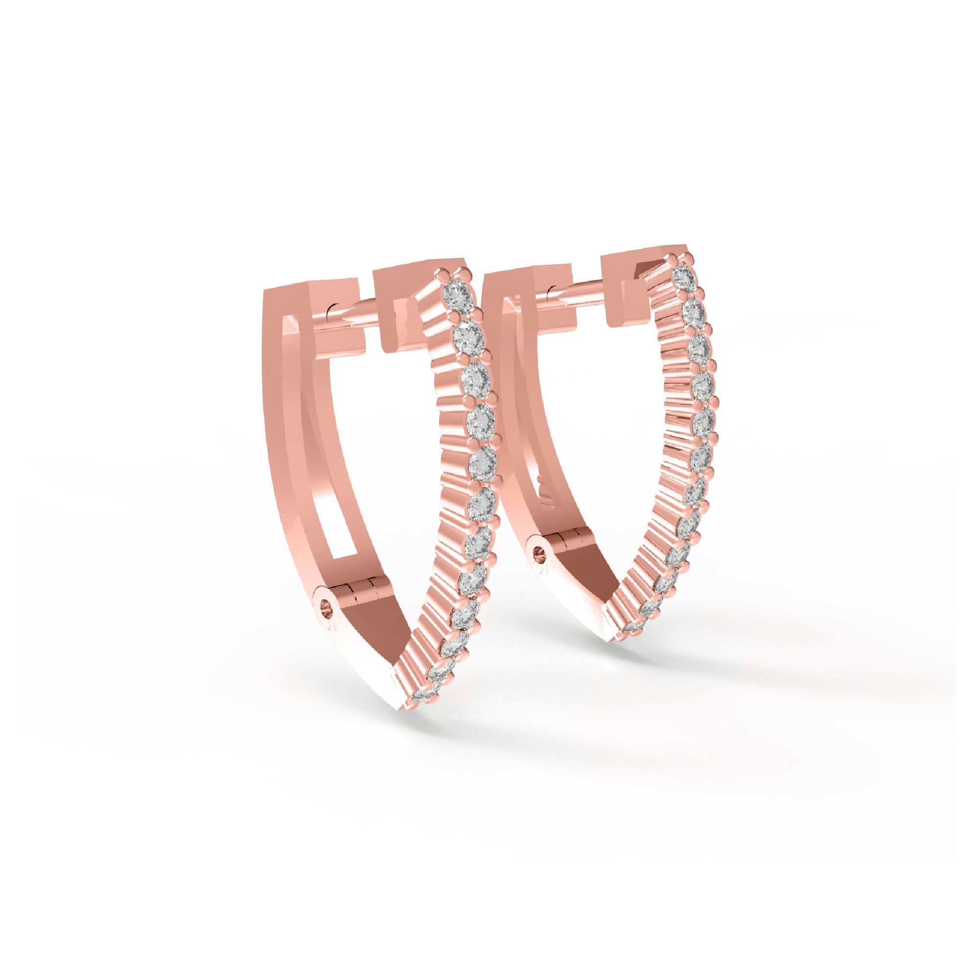 RKC 925 Sterling Silver Minimalist Clip-on Women Earring 14k Yellow Over Product Wt 2.65 GM Height 16.00 MM