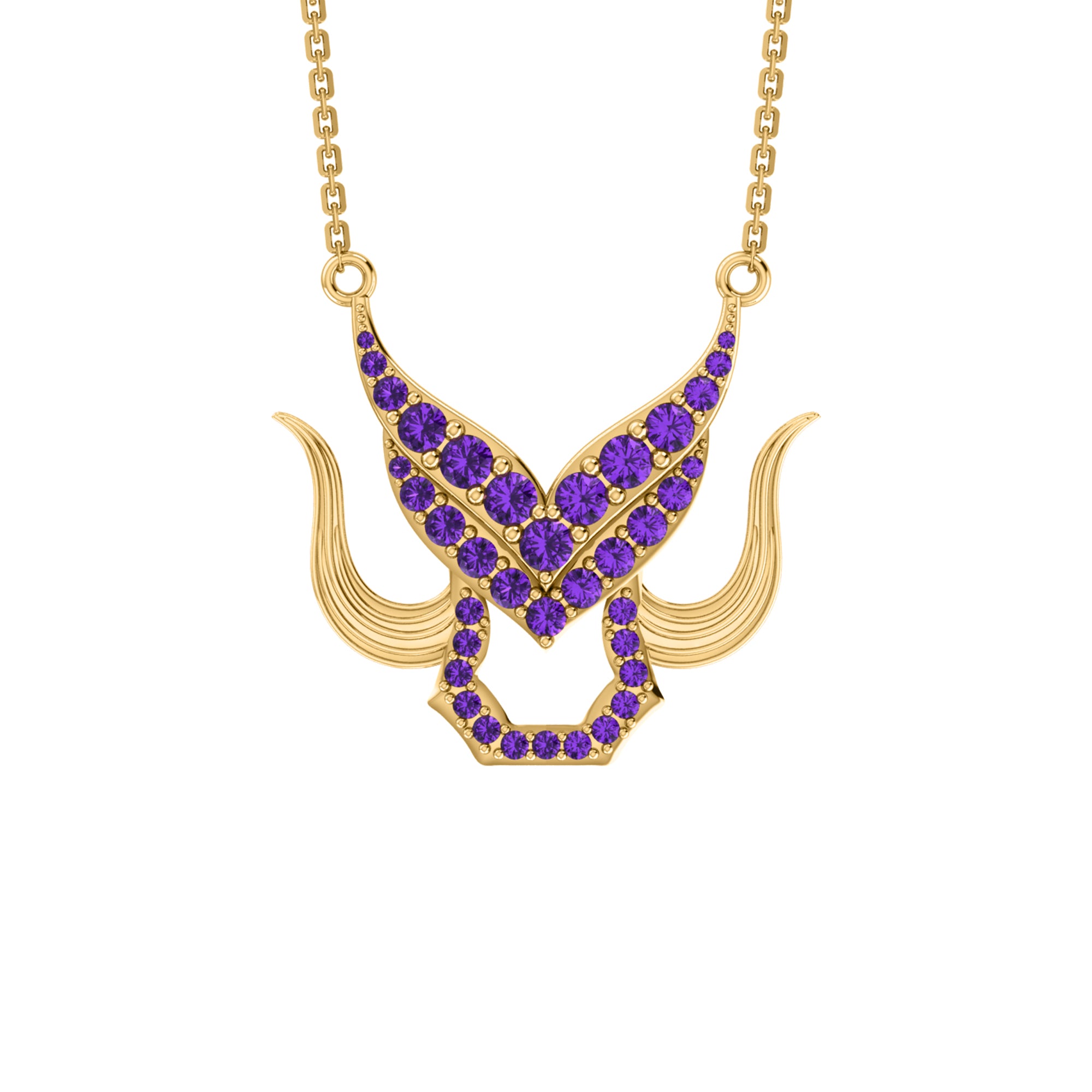 Γοητευτικό κολιέ RKC 2.73Ct Moissanite 925 Ασήμι 14 καρατίων Κίτρινο επιχρυσωμένο Βάρος προϊόντος 7.00gm Ύψος 26.00mm