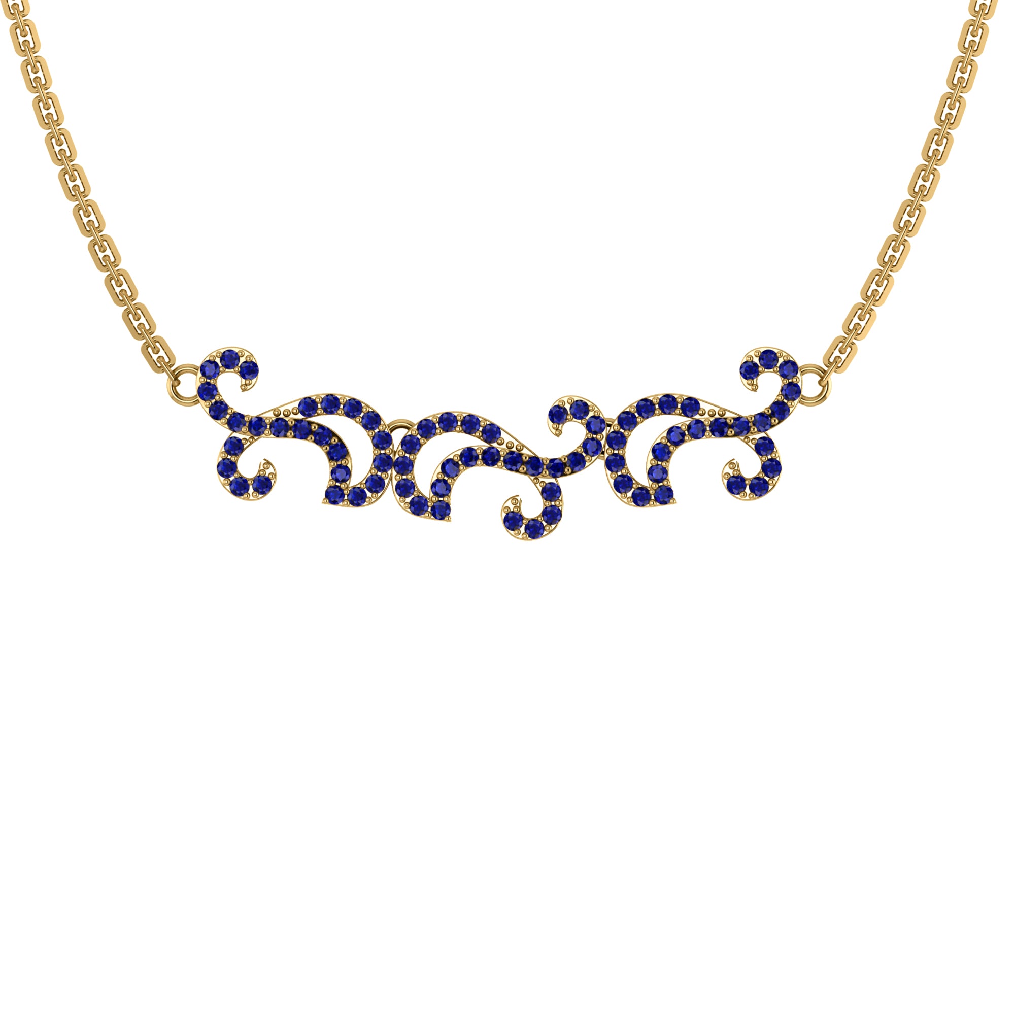 RKC 1.1 CT Moissanite Charming Necklace 925 Silver 14k Rose gold Plated Product Weight 5.50 GM Height 11.00 MM