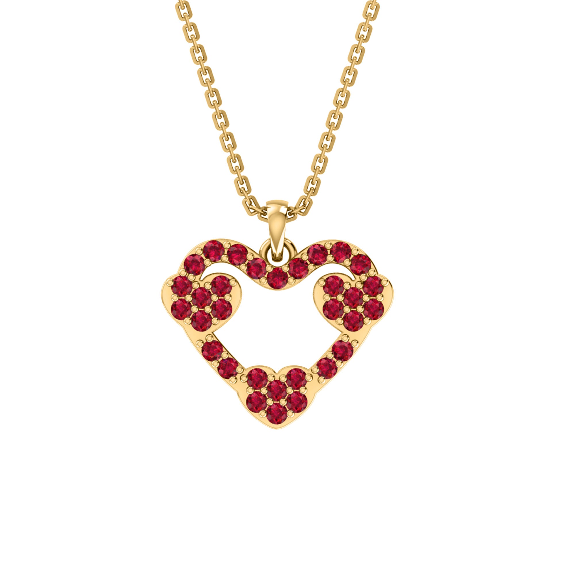 RKC – pendentif cœur Moissanite 2.00 CT, bijoux en argent 925 plaqué or Rose 14K, poids 4.30 GM, hauteur 17.80 MM