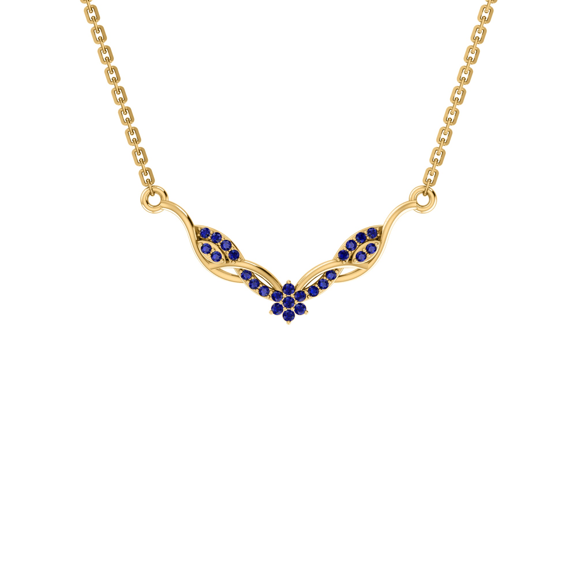 RKC 2.4 CT Charming Moissanite Necklace 925 Silver 14k Yellow gold Plated Product Weight 4.50 GM Height 16.50 MM