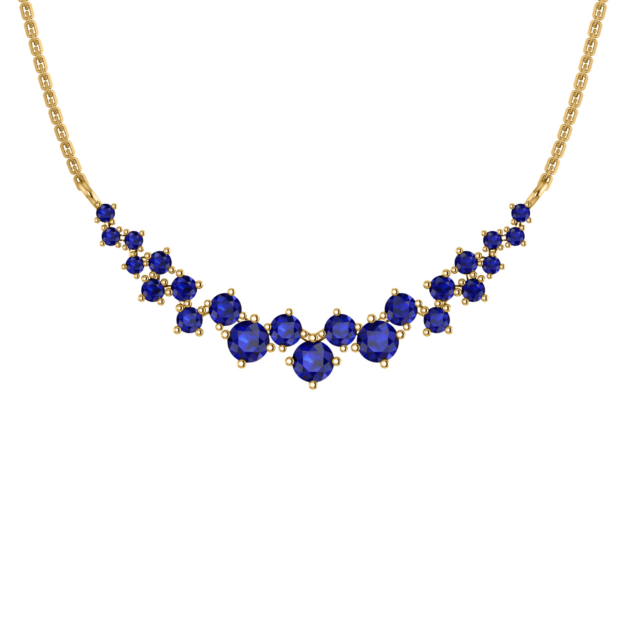 RKC 10.35 CT Moissanite Charming Necklace 925 Silver 14k Rose gold Plated Product Weight 4.80 GM