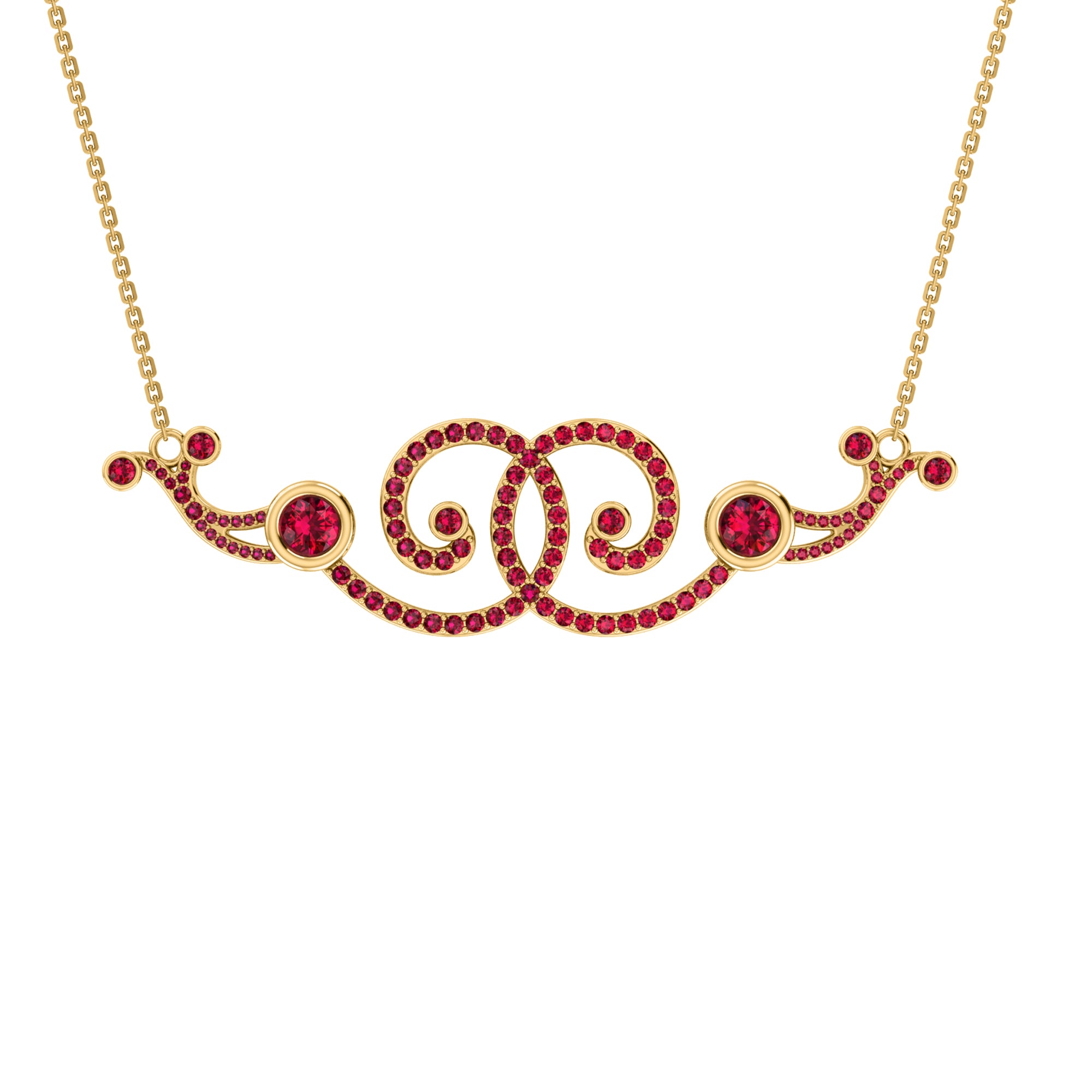 RKC 2.6 CT Moissanite Charm Necklace 925 Silver 14k Rose gold Plated Product Weight 9.00 GM Height 18.00 MM