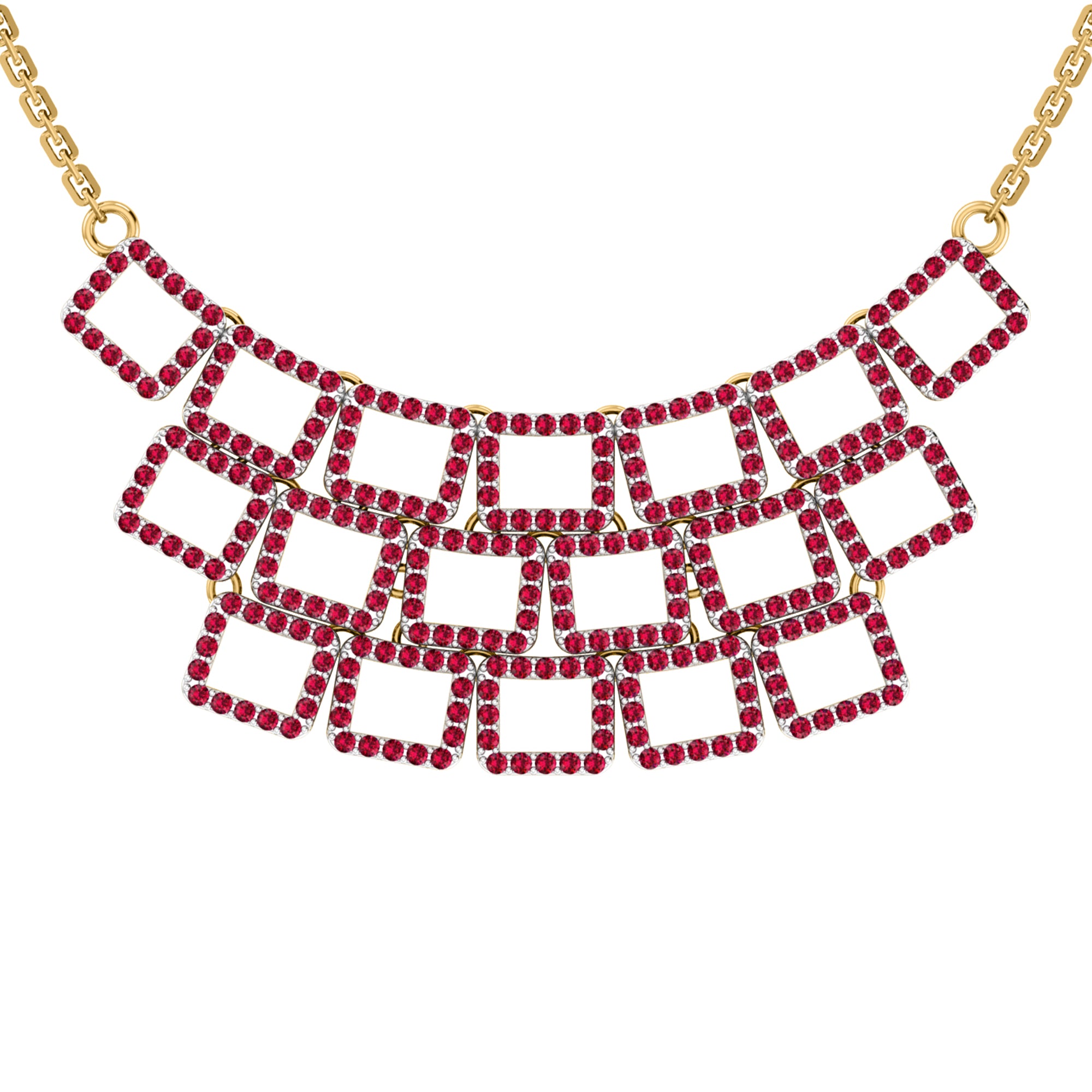 RKC 2.6 CT Moissanite Choker Necklace 925 Silver 14k Yellow gold Plated Product Weight 8.00 GM Height 20.00 MM