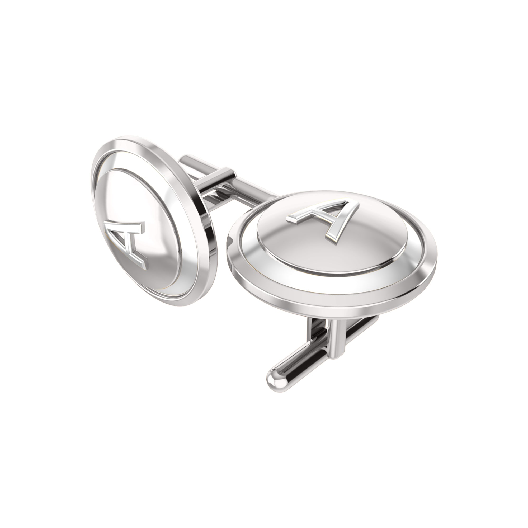 RKC 925 Sterling Silver Cufflinks & Brooch 14K Yellow Gold Plated Product Wt 3.20gm