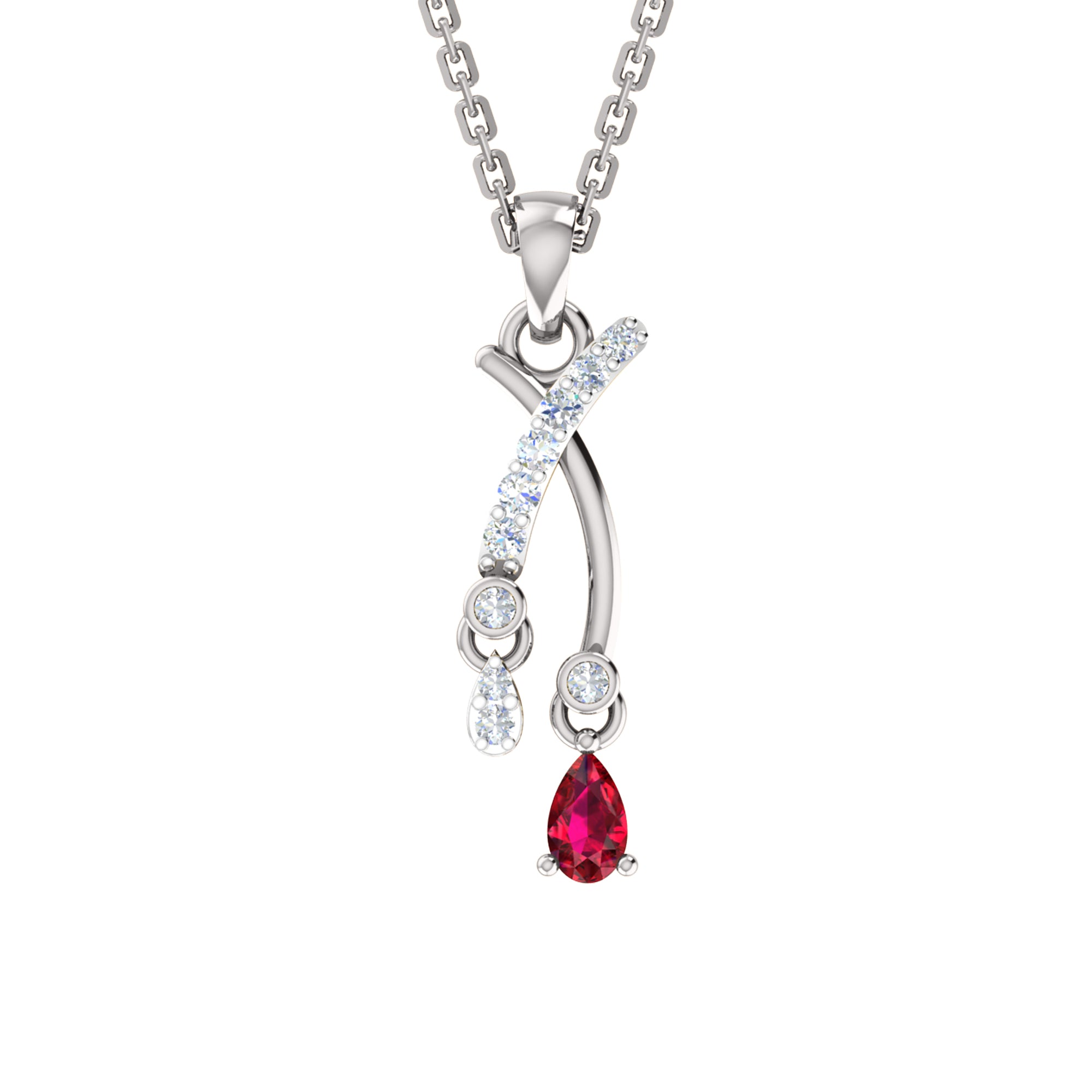 RKC 925 সিলভার গোল্ডেন মোট 0.32Ct রুবি দুল Wt 3.50gm এবং Wt কানের দুল 1.30gm সেট 14K রোজ গোল্ড প্লেটেড