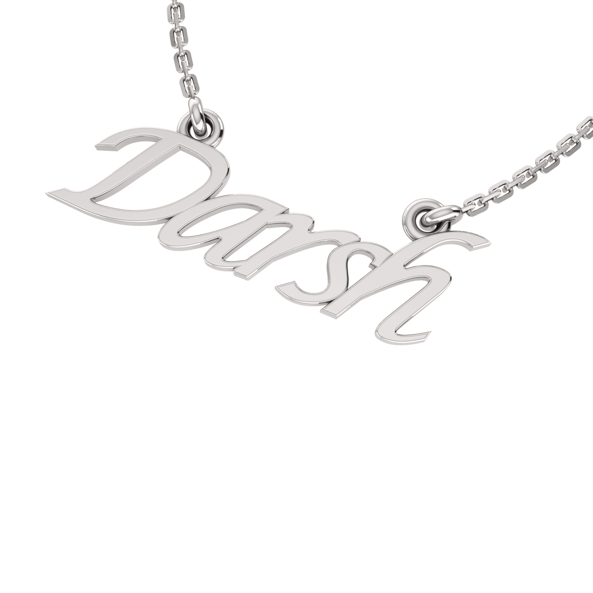 Каралі з кулонам з імем RKC, ювелірныя вырабы з срэбра 925 пробы, пакрыццё з жоўтага золата 14 карат Вага прадукту 3,25 GM Вышыня 9,45 мм