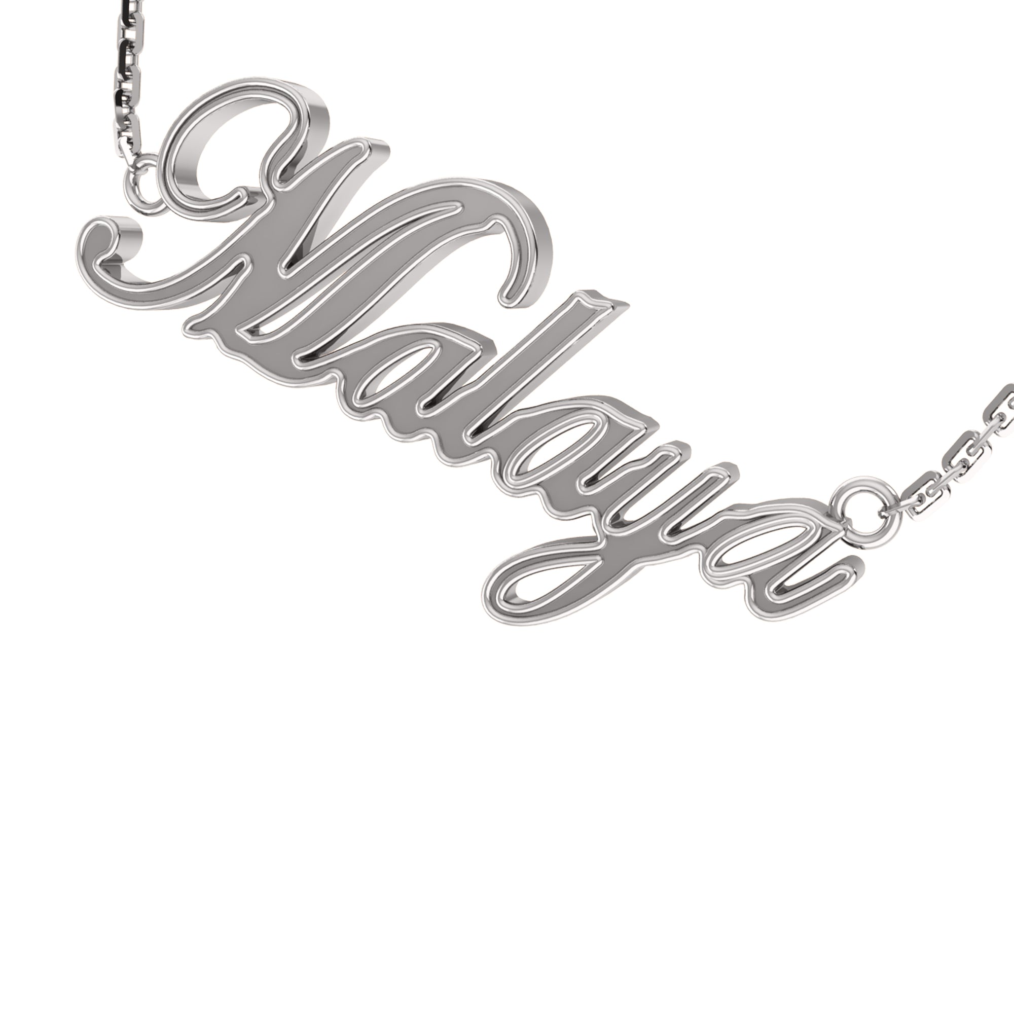 RKC Name Customised Pendant Necklace 925 Silver Jewelry 14K Rose Gold Plated Product Weight 5.00 GM Height  15.50 MM