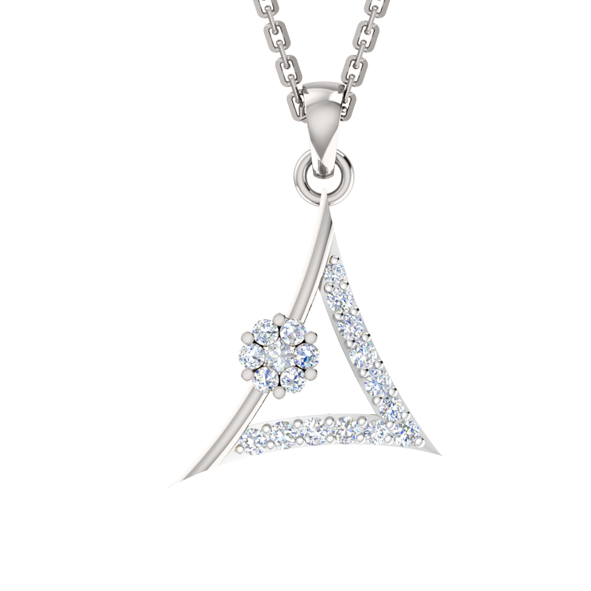 RKC 925 Срэбра Залаты Усяго 0,55 Карата Муасаніт Кулон Вага 3,40 г і Завушніцы 1,80 г Камплект з пакрыццём з ружовага золата 14K