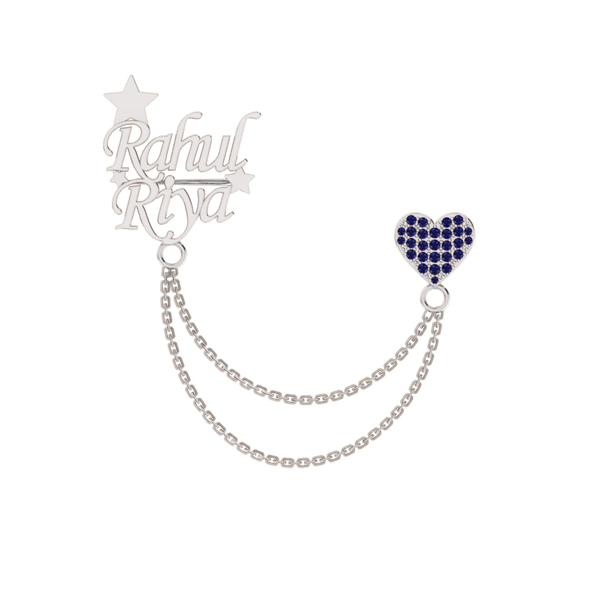 RKC 모이사나이트 925 스털링 실버 브로치 14K 옐로우 골드 도금 제품 중량 4.20GM 높이 26.85MM