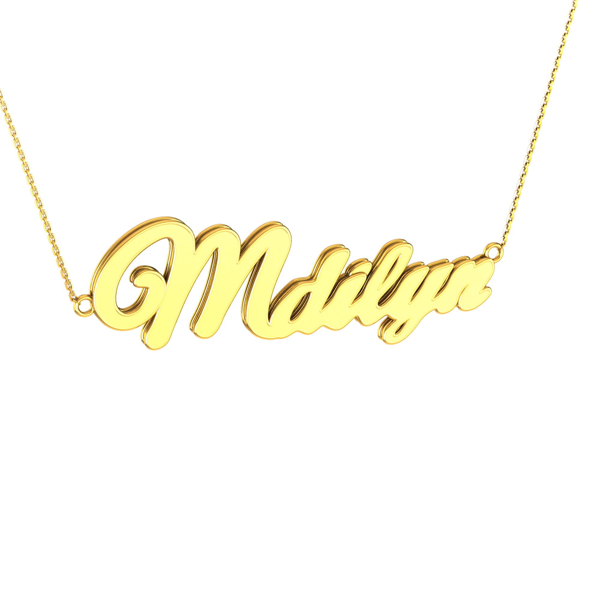 RKC Initial Personalize Name Pendant Necklace 14k Yellow Gold Plated 925 Silver Product Weight gm