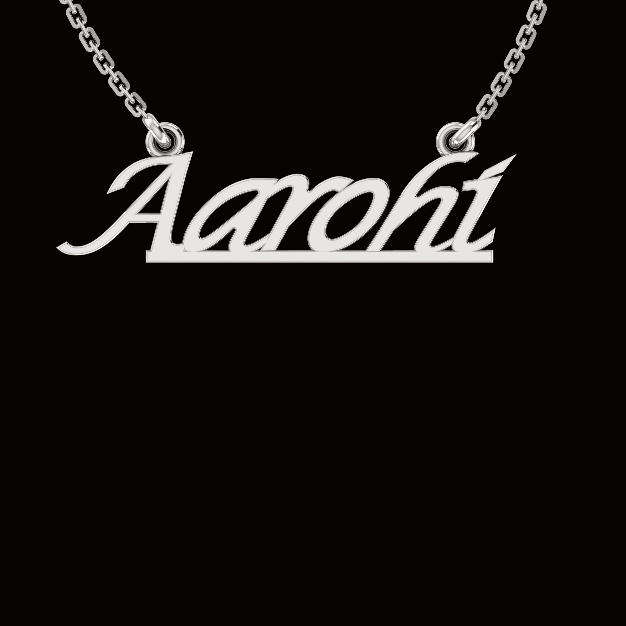 RKC Lettre Nom Pendentif Collier 925 Bijoux en Argent Plaqué Or Jaune 14K Poids du produit 3,70 GM Hauteur 11,10 MM