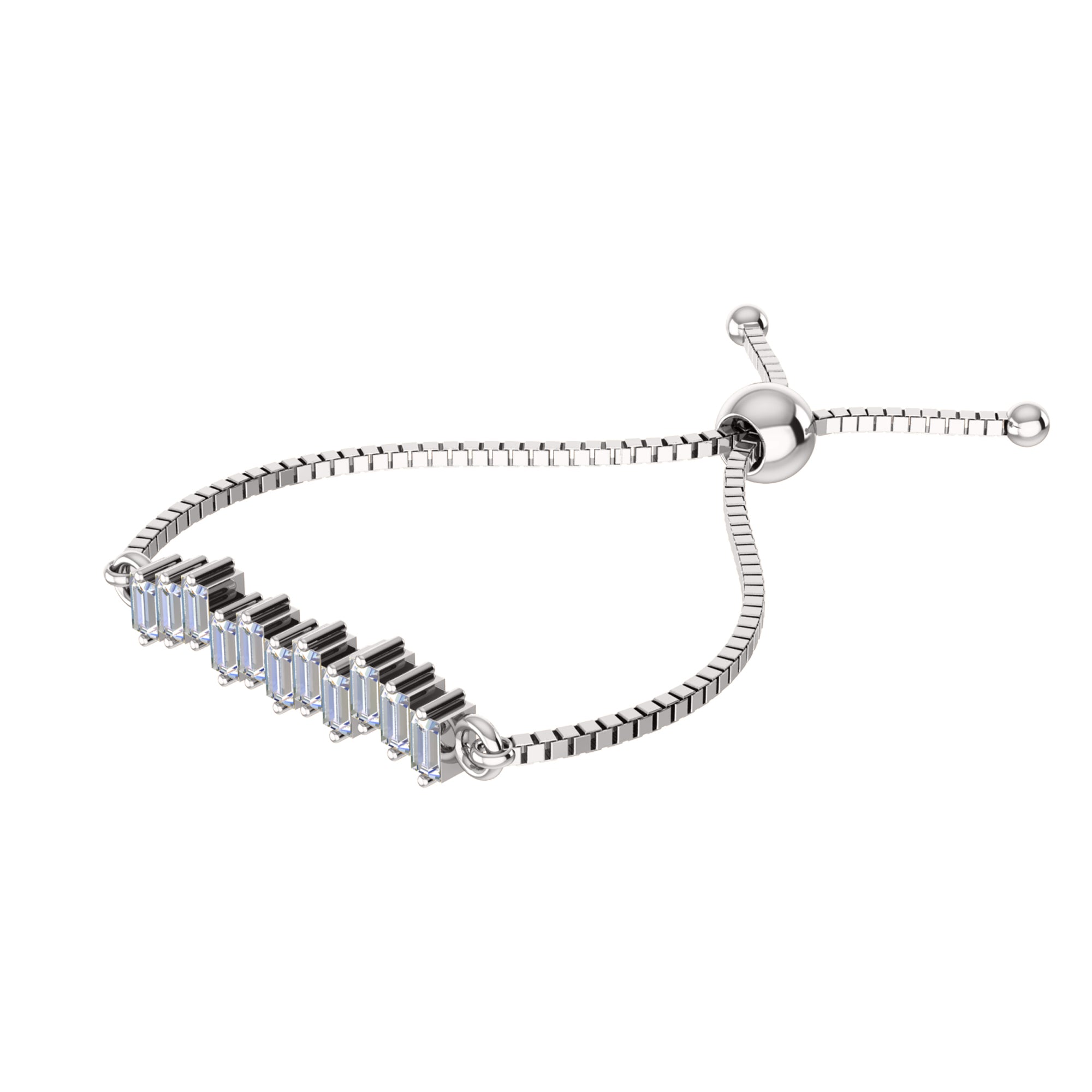 RKC Moissanite Charm Bolo βραχιόλι 14 καρατίων ροζ επιχρυσωμένο Βάρος 3 γρ.