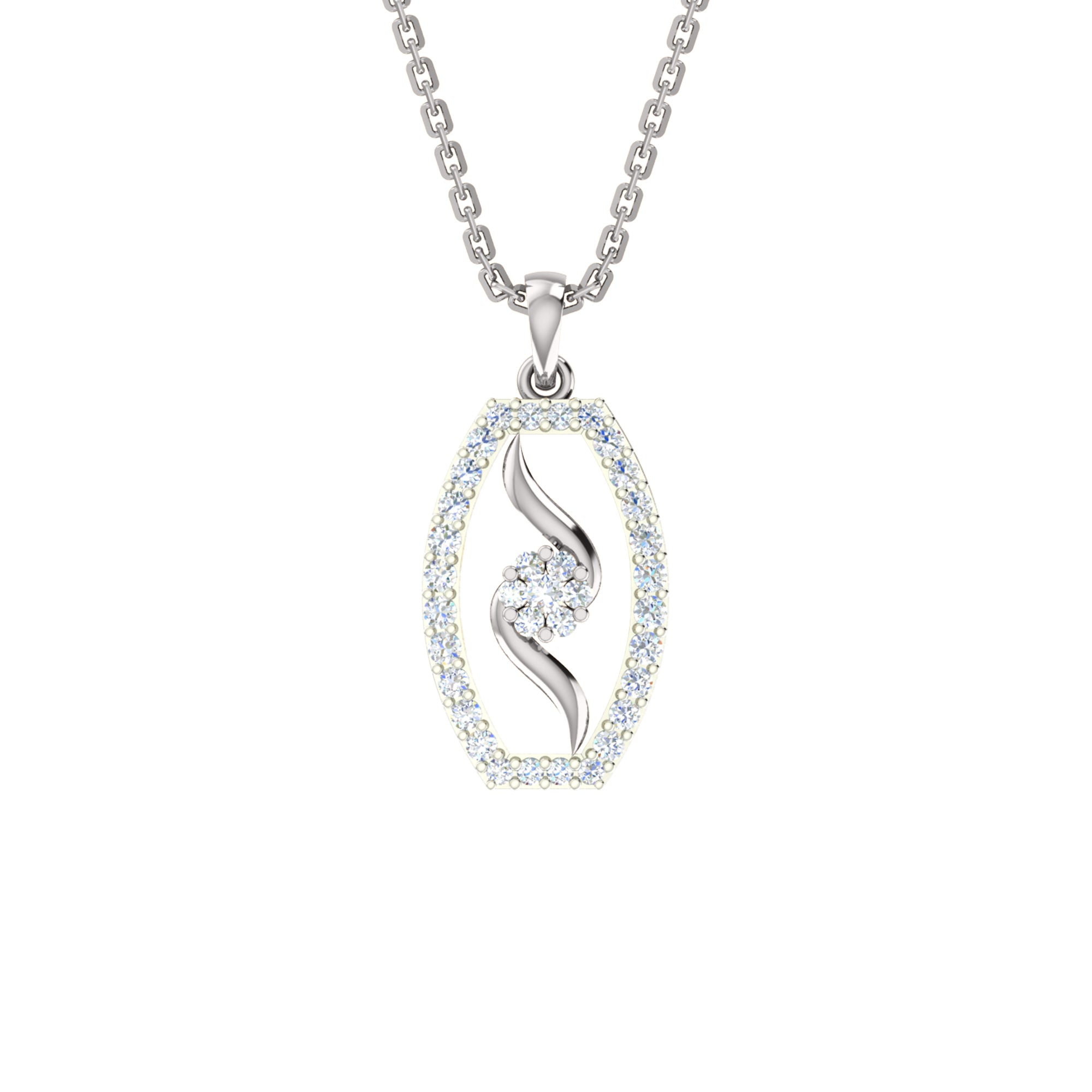 RKC 925 सिल्व्हर गोल्डन टोटल 0.89 Ct मॉइसॅनाइट पेंडंट Wt 3.50gm आणि Wt कानातले 2.00gm सेट 14K यलो गोल्ड प्लेटेड