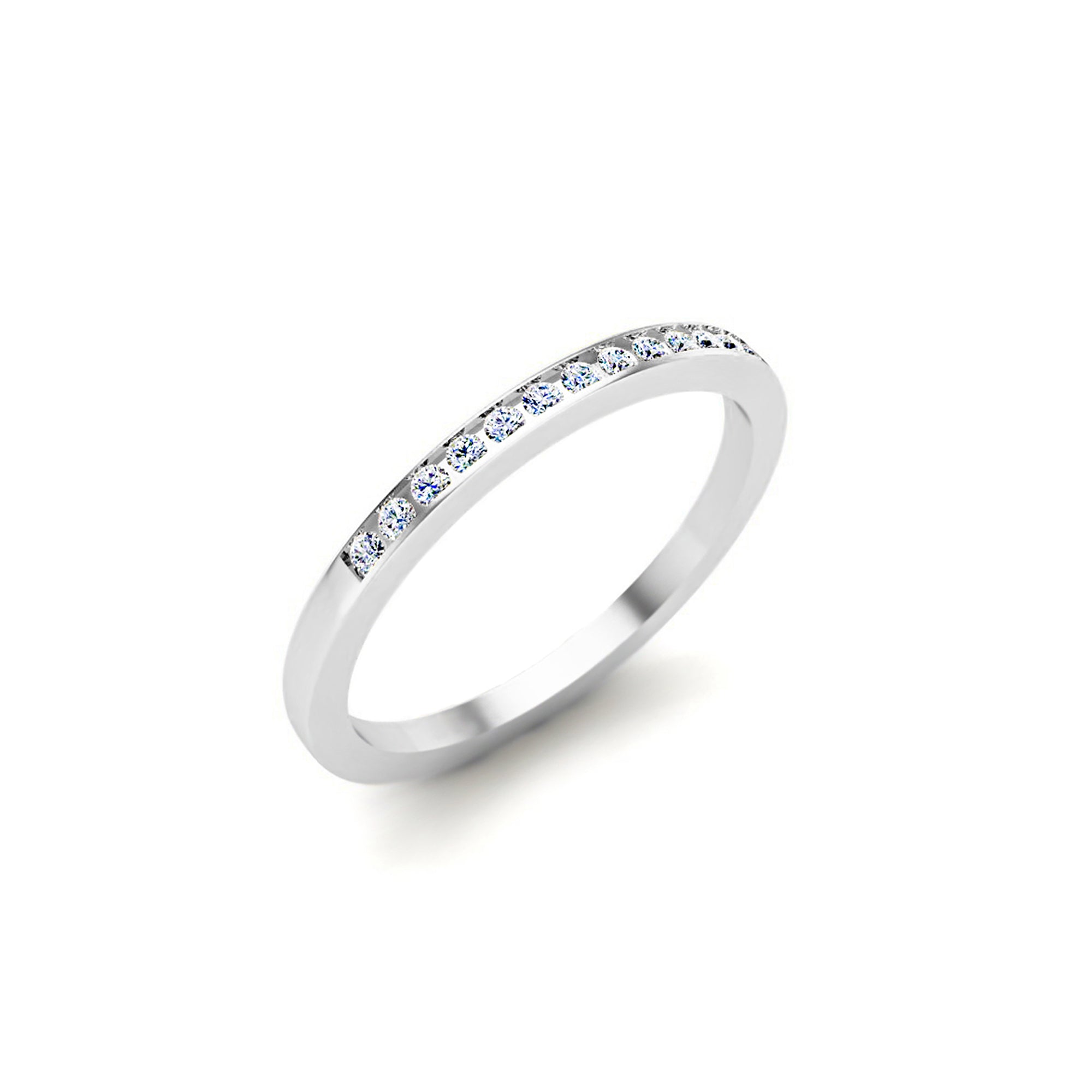 RKC Муассаніт, круглая агранка, адпаведны накладны пярсцёнак, раменьчык з стерлингового срэбра 925 пробы, пакрыццё з жоўтага золата 14 карат, вага 1,40 г, шырыня 1,40 мм