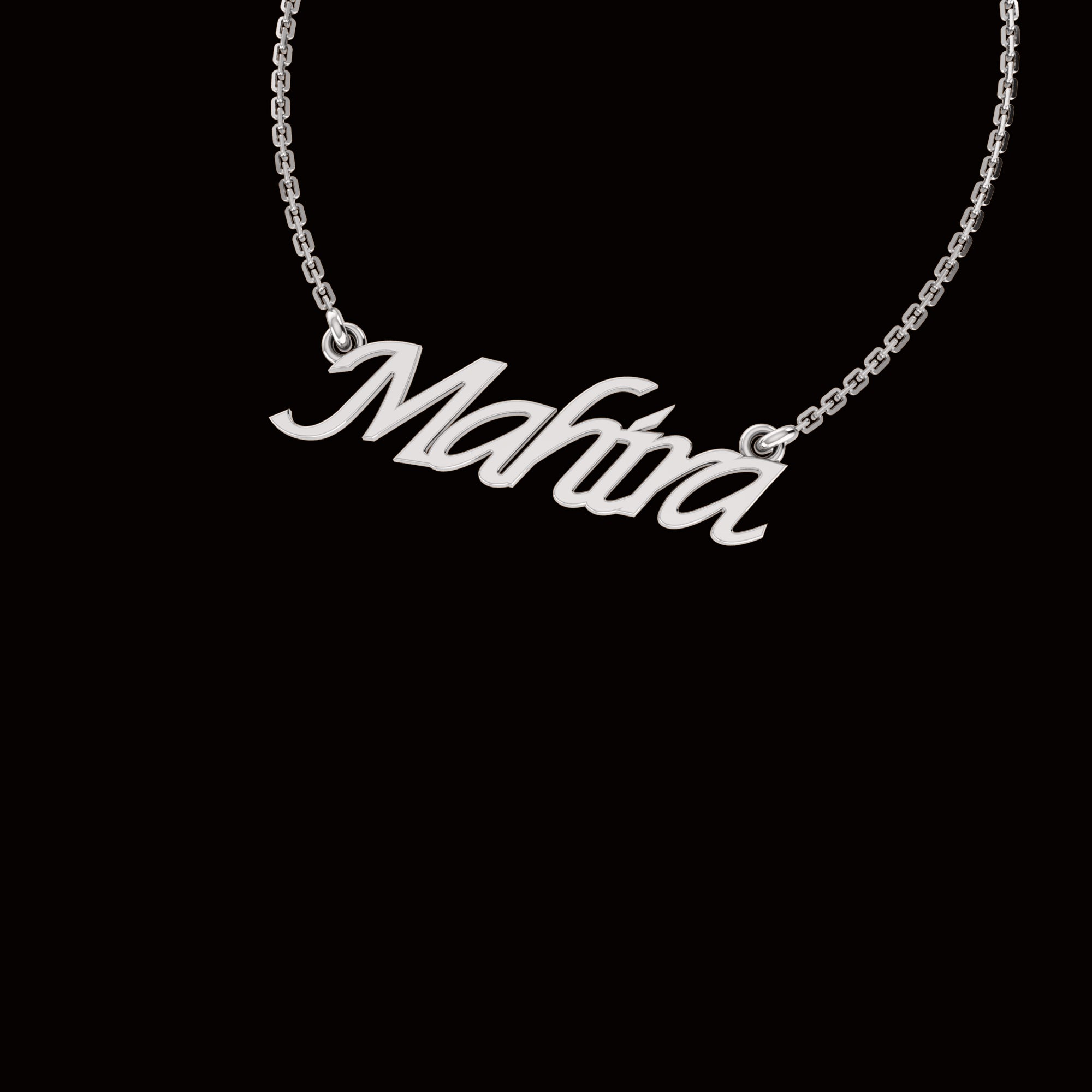 RKC Letter Name Pendant Necklace 925 Silver Jewelry 14K Rose Gold Plated Product Weight 3.60 GM Height 9.70 MM