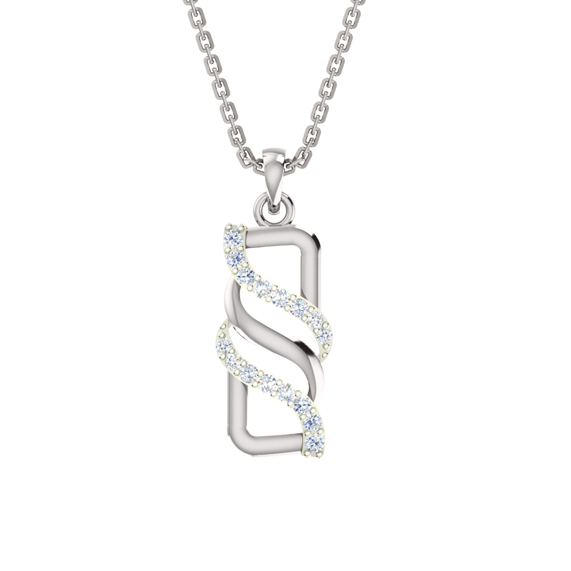 RKC 925 સિલ્વર ગોલ્ડન ટોટલ 0.48Ct મોઈસાનાઈટ પેન્ડન્ટ Wt 3.80gm અને Wt એરિંગ 2.20gm સેટ 14K યલો ગોલ્ડ પ્લેટેડ સાથે