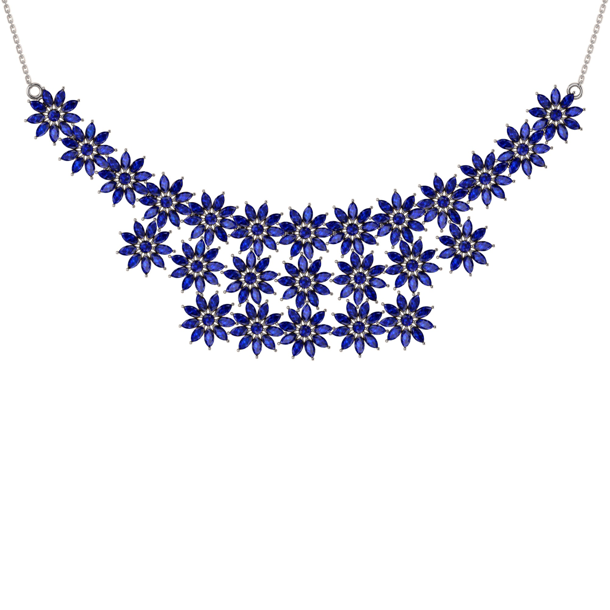 RKC 24.00 CT Moissanite Charming Necklace 925 Silver 14k Rose gold Plated Product Weight 18.00 GM