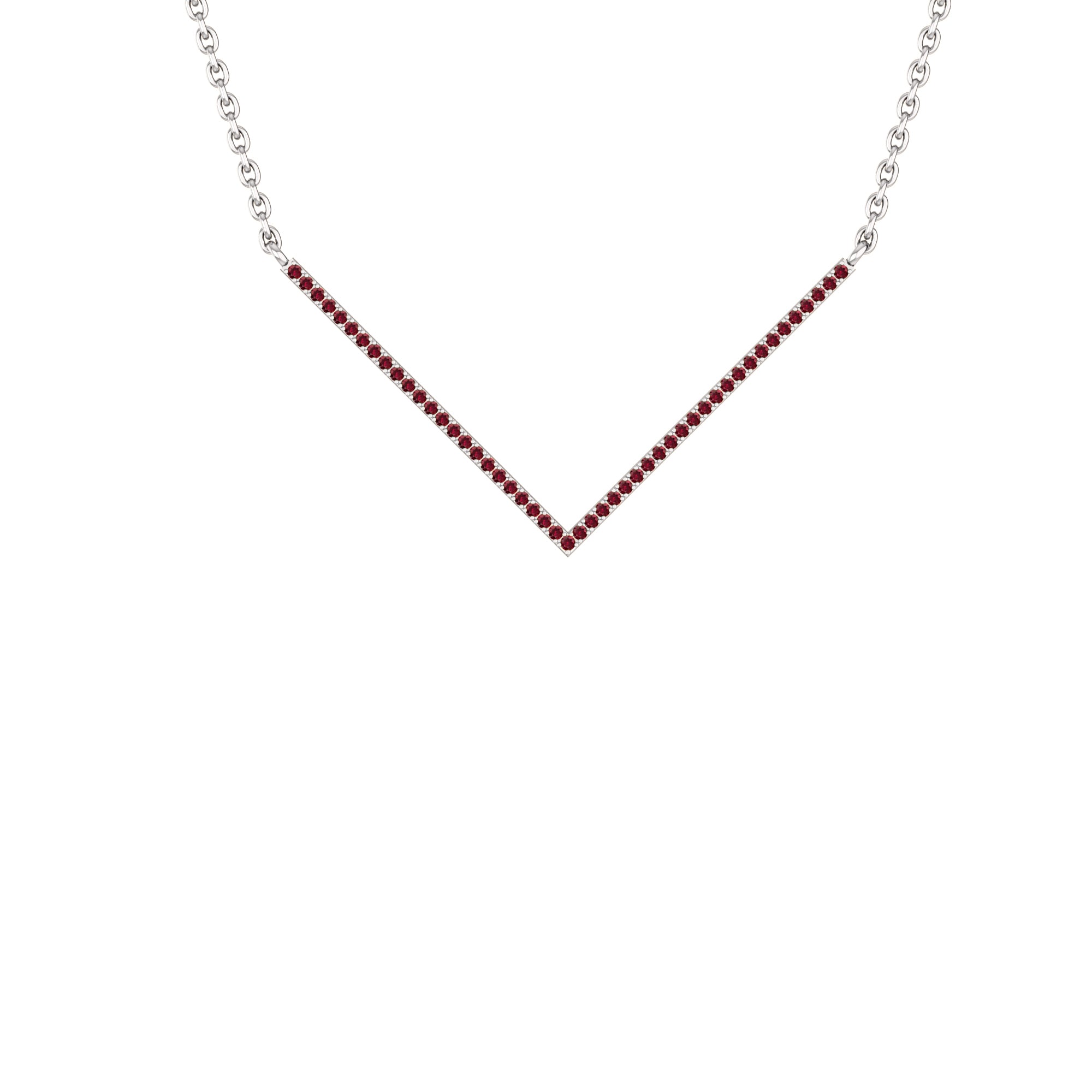 RKC 0.4 CT Moissanite Charm Necklace 925 Silver 14k Rose gold Plated Product Weight 3.5 GM Height 24.00 MM