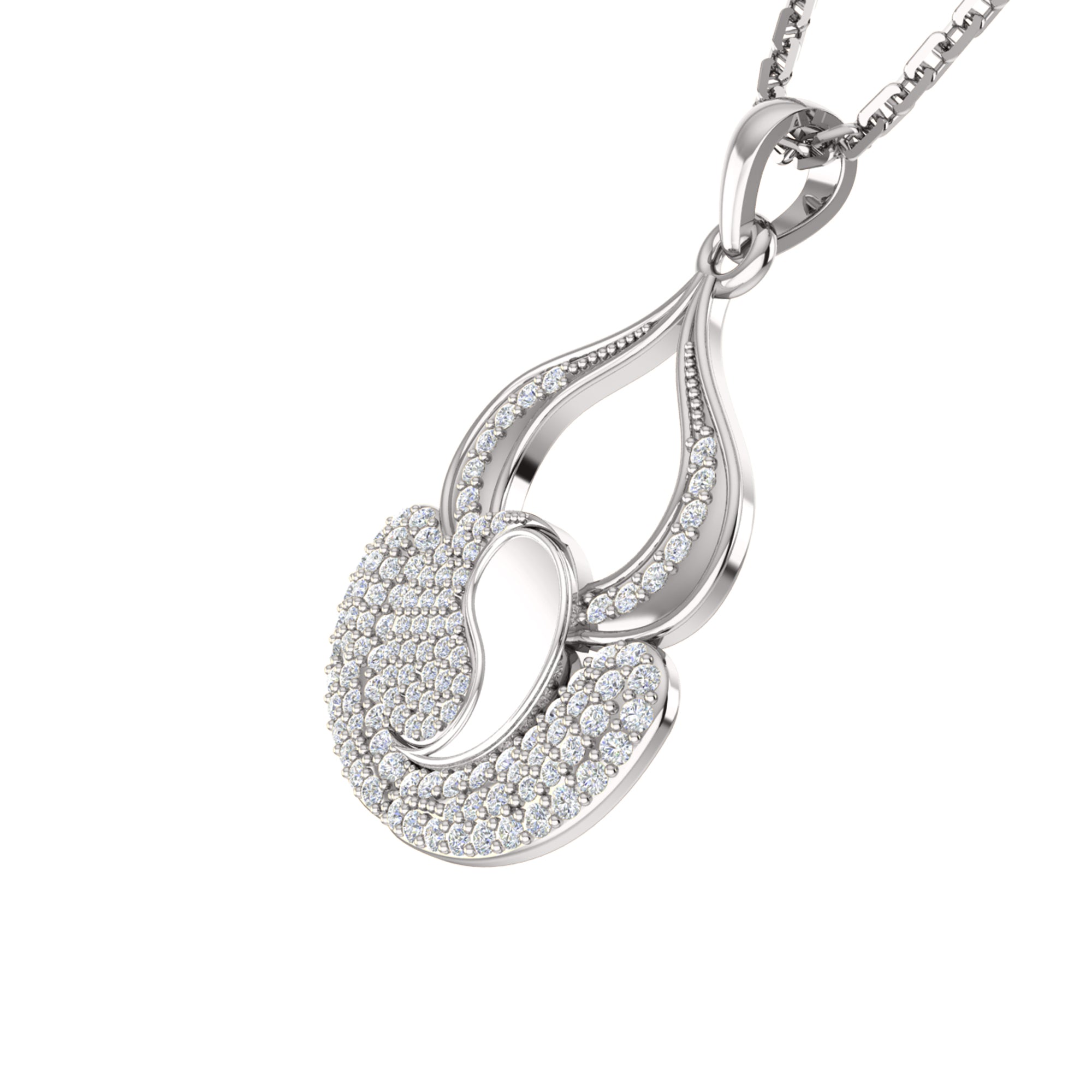 RKC 0.44Ct Moissanite Charm Pendant 925 Silver Jewelry 14K Yellow Gold Plated Wt 4.50gm Height 20mm