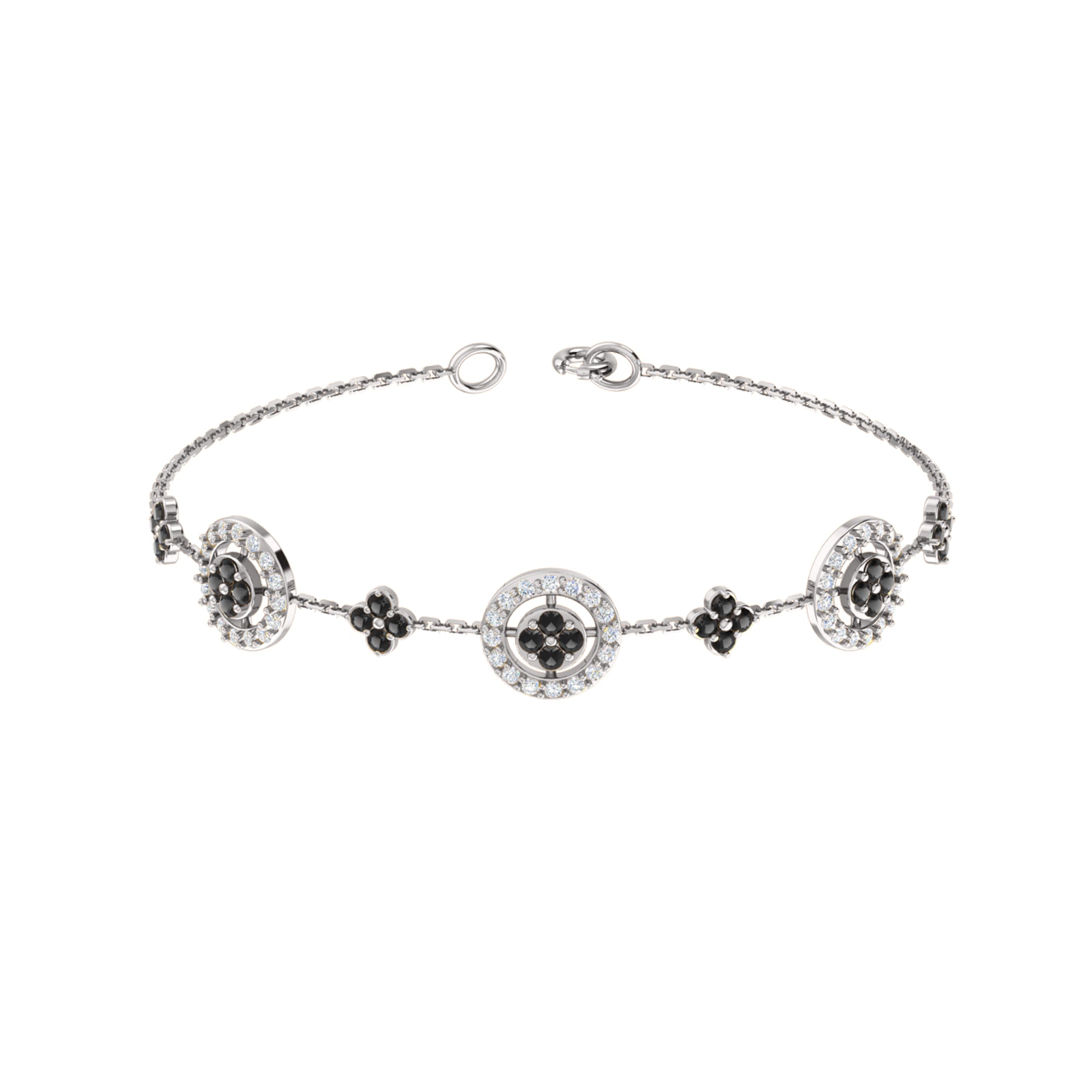 Bracciale da donna in argento sterling RKC 925 con moissanite da 1,56 ct, placcato in oro rosa 14 carati, peso 5,85 g