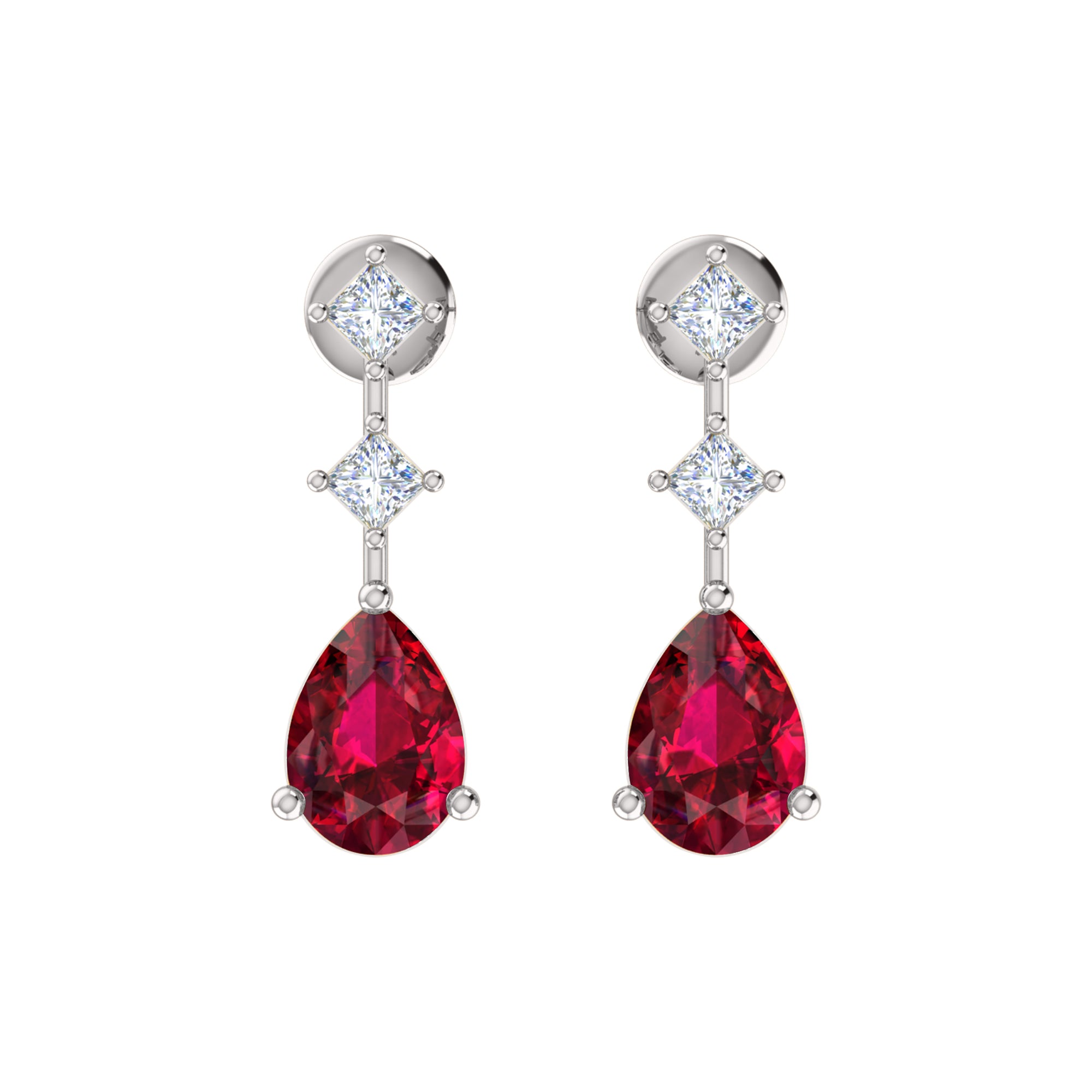 RKC 925 Sterling Silver Drop Dangle Women's Earring 14k Yellow Over Wt 3.50gm Height 23.50mm